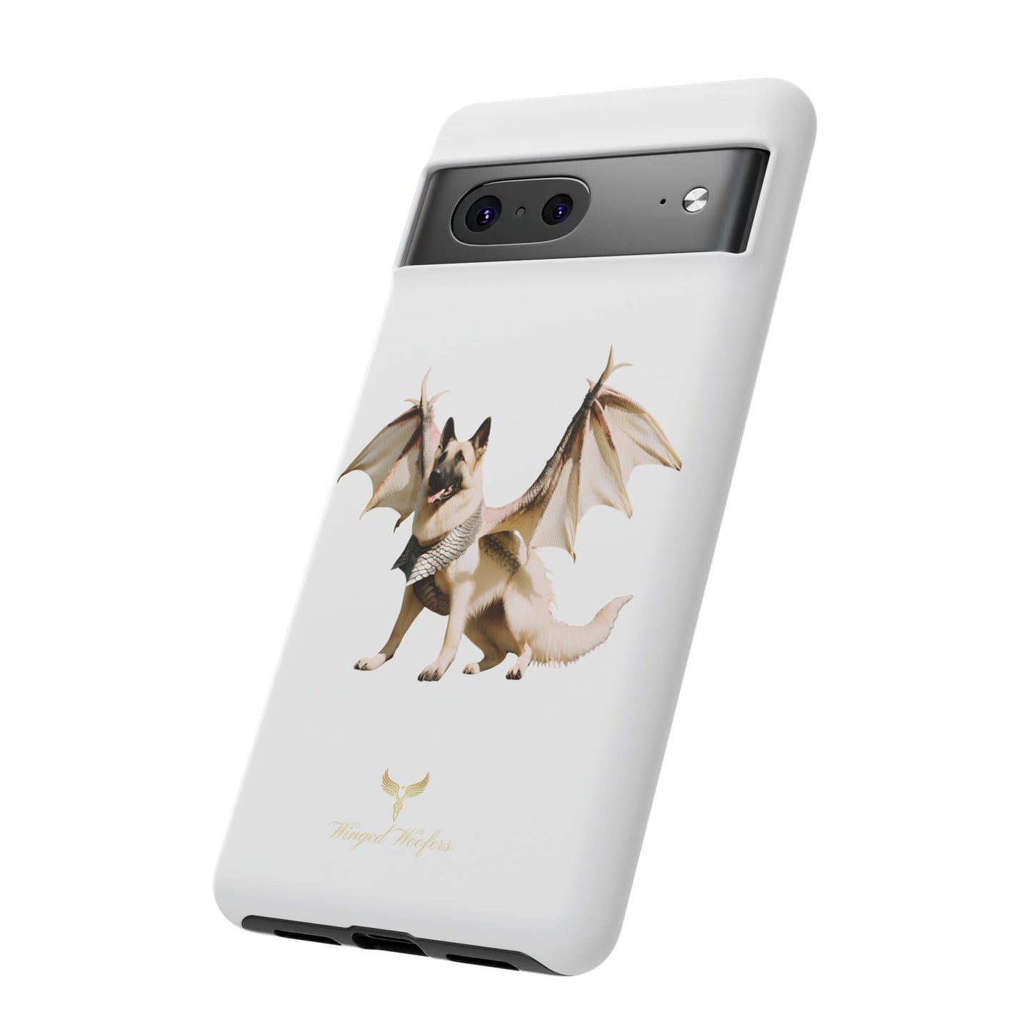 Magical White German Shepherd Dragon Dog Phone Case - Tough, Stylish Protection