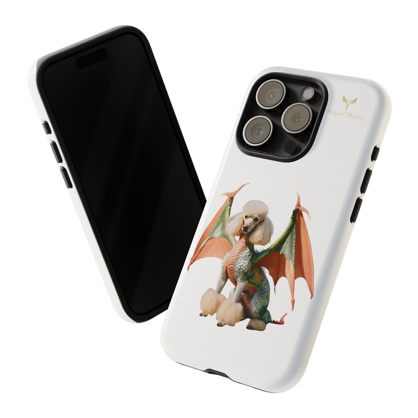 Unique Dragon Poodle Phone Case - Tough Cases for Pet Lovers