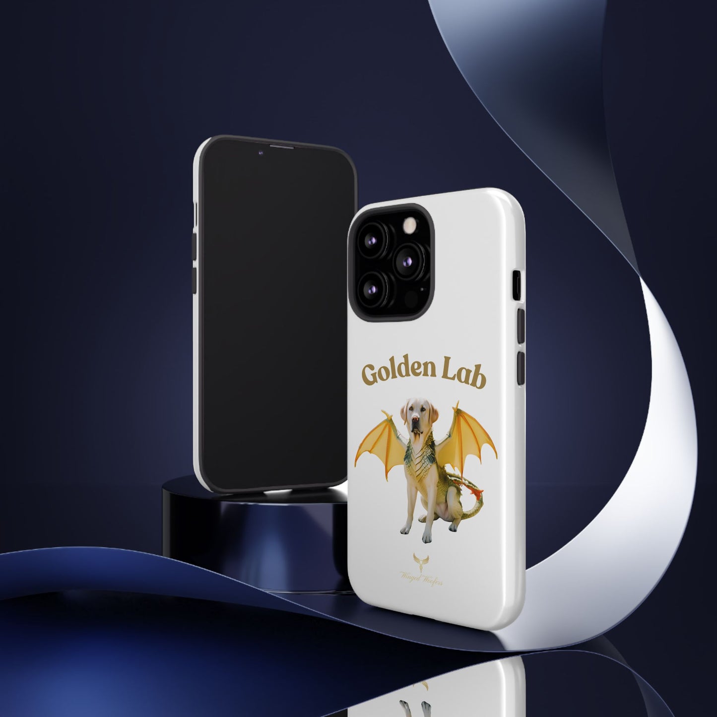 Golden Lab Dragon Phone Case - Tough Protection with a Fun Twist