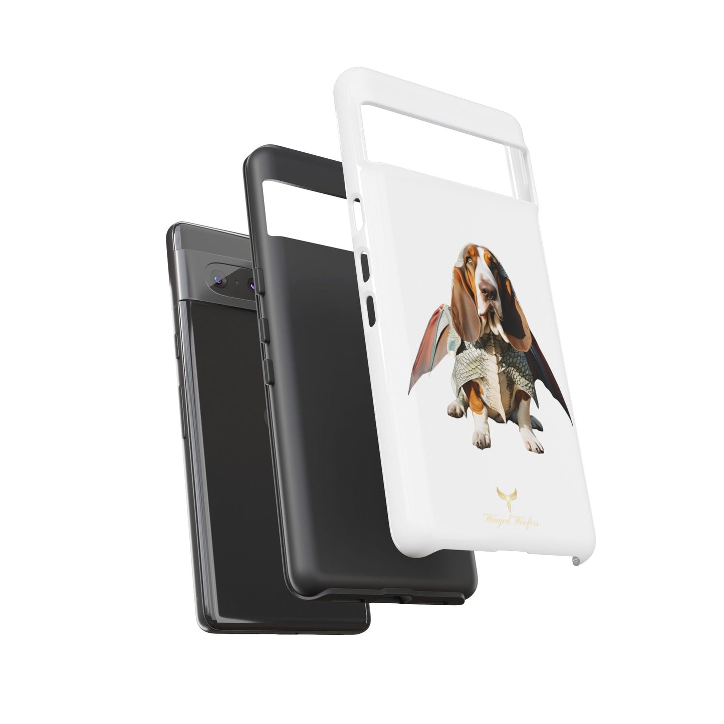 Whimsical Basset Hound Dog Phone Case - Tough Cases for Animal Lovers