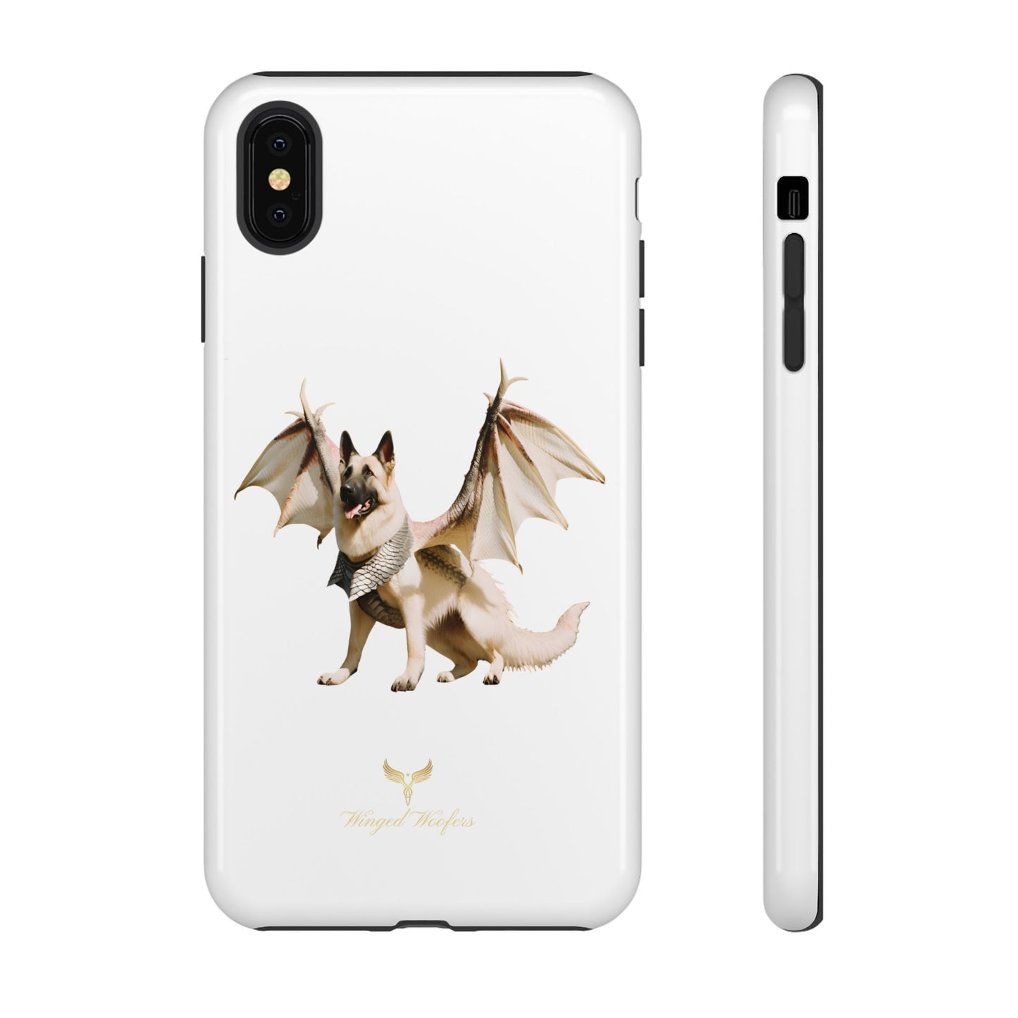 Magical White German Shepherd Dragon Dog Phone Case - Tough, Stylish Protection