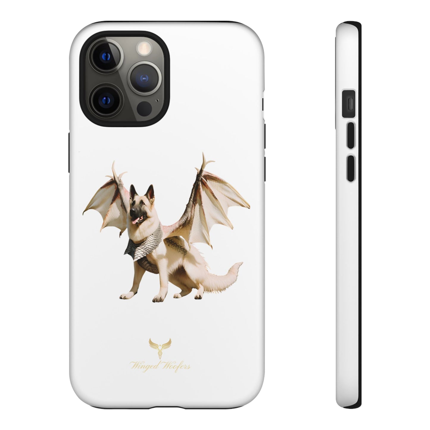 Magical White German Shepherd Dragon Dog Phone Case - Tough, Stylish Protection