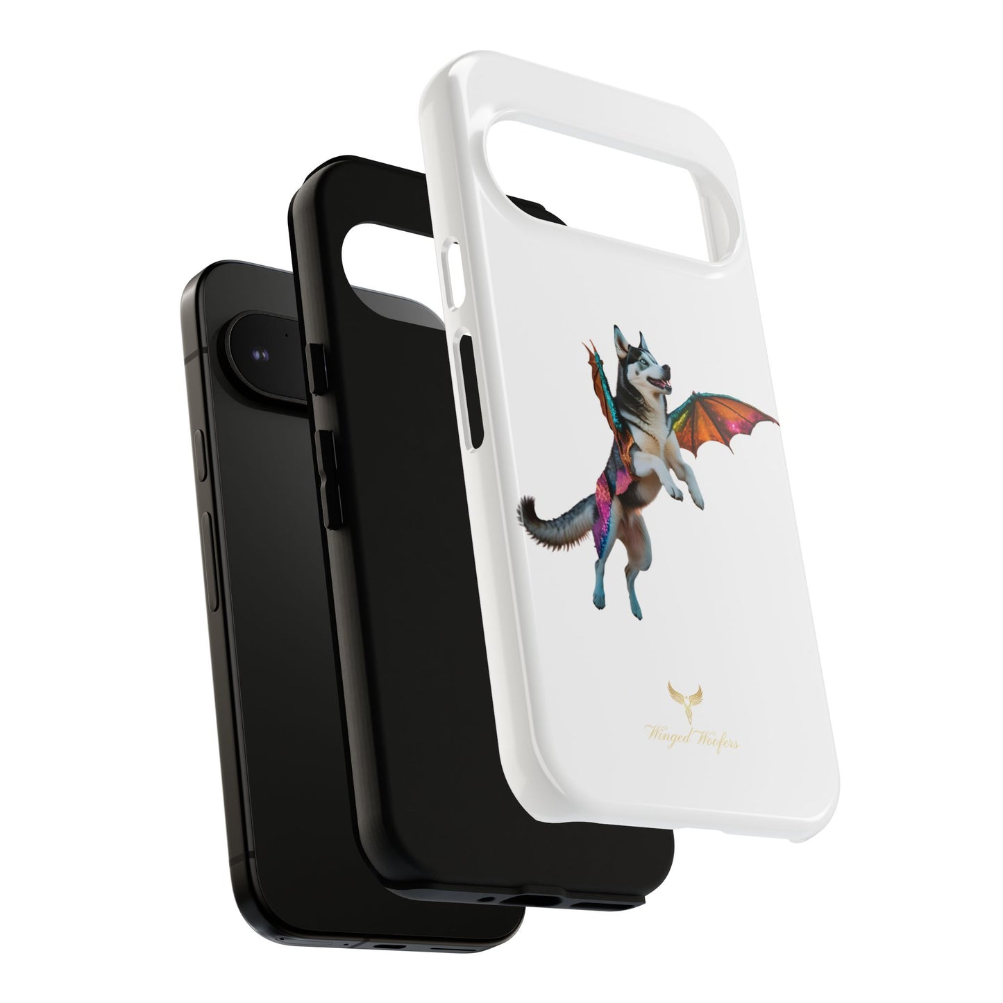 Magical Husky Pet Phone Case - Winged Dog Design | Tough Cases | Unique Animal Lover Gift