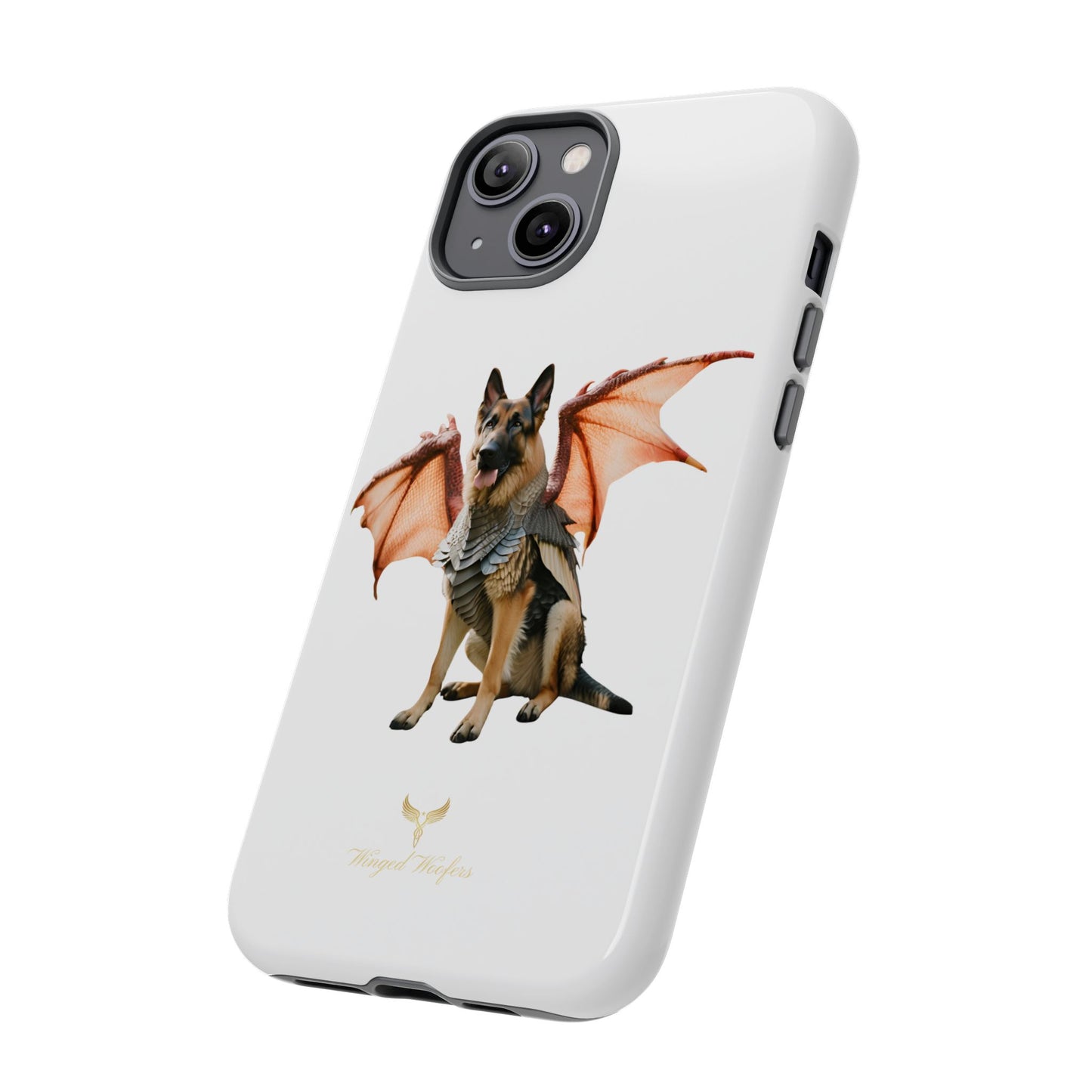 Mythical German Shepherd with Wings Dog iPhone Case | Tough Cases for Pet Lovers