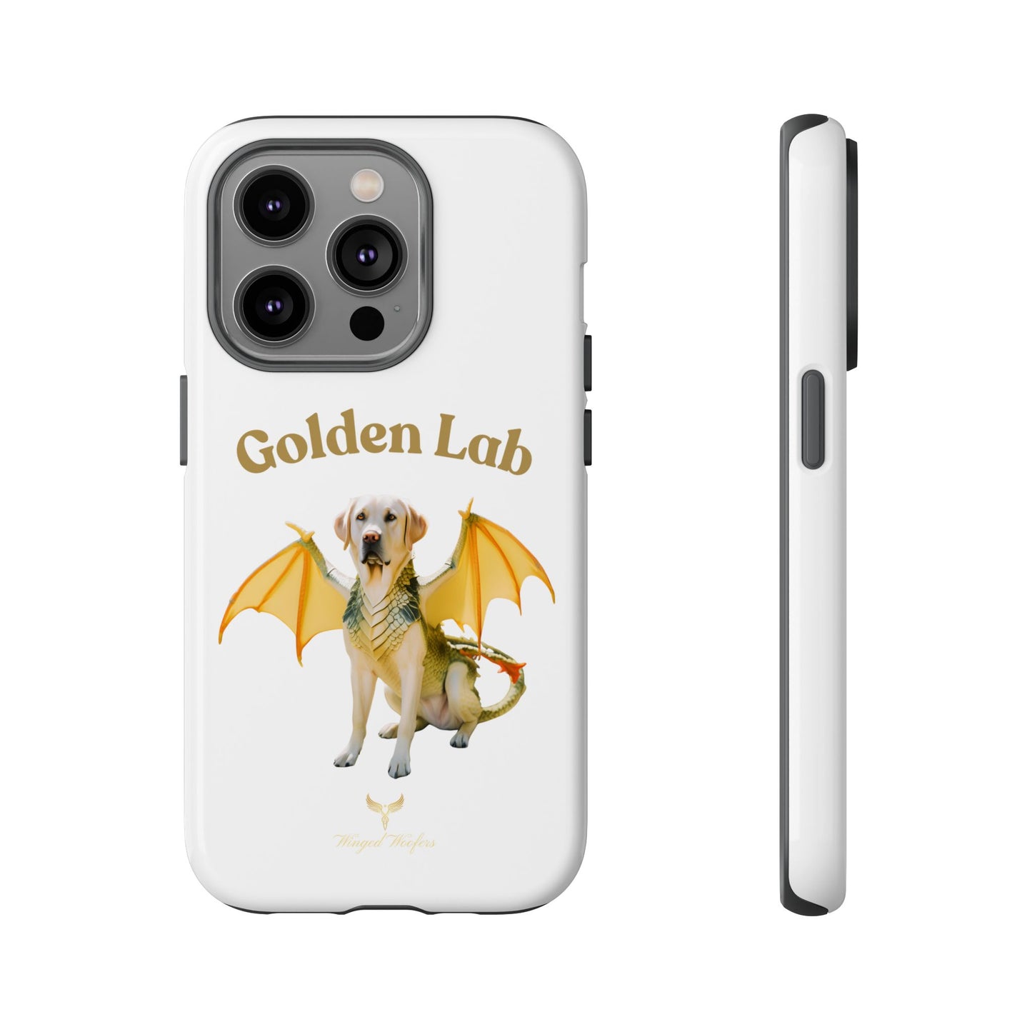 Golden Lab Dragon Phone Case - Tough Protection with a Fun Twist