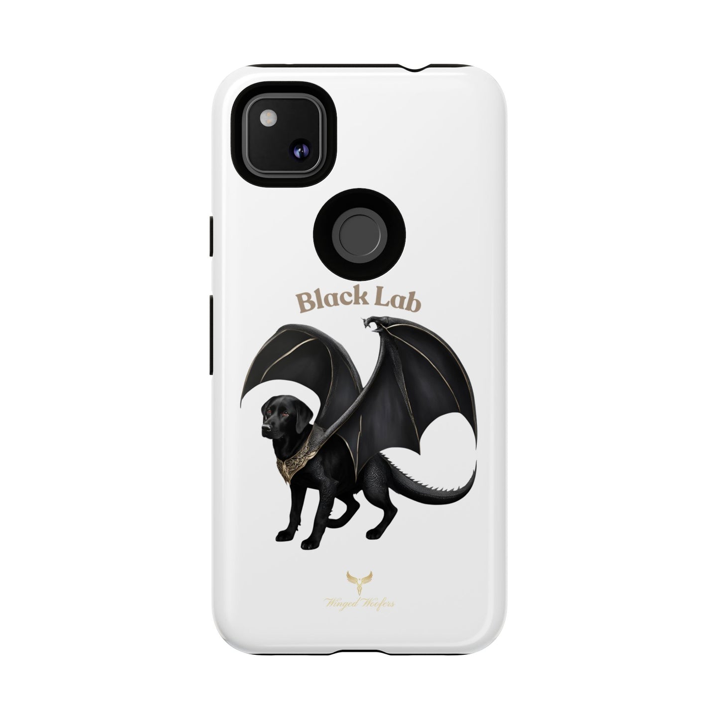 Black Labrador Dragon Case - Tough Phone Case for Pet Lovers