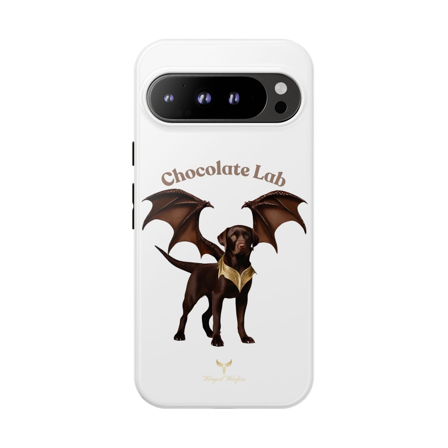 Chocolate Lab Dragon Phone Case - Tough & Stylish for Dog Lovers