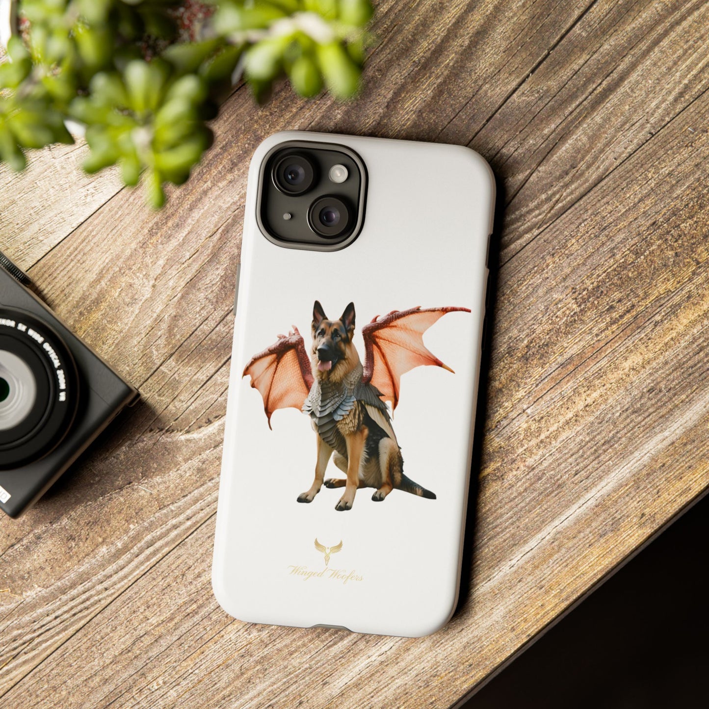 Mythical German Shepherd with Wings Dog iPhone Case | Tough Cases for Pet Lovers