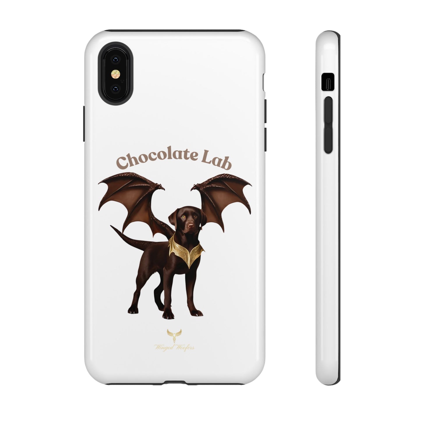 Chocolate Lab Dragon Phone Case - Tough & Stylish for Dog Lovers