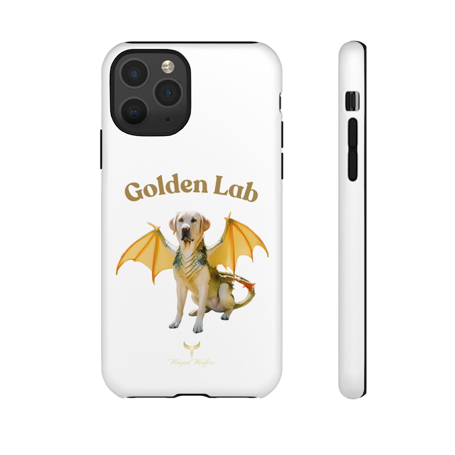 Golden Lab Dragon Phone Case - Tough Protection with a Fun Twist