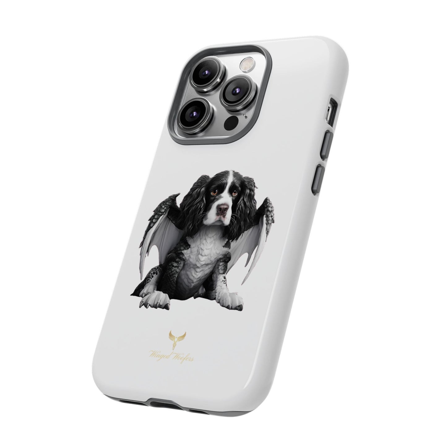 Springer Spaniel Puppy Dragon Winged Dog Phone Case - Tough Cases for Pet Lovers