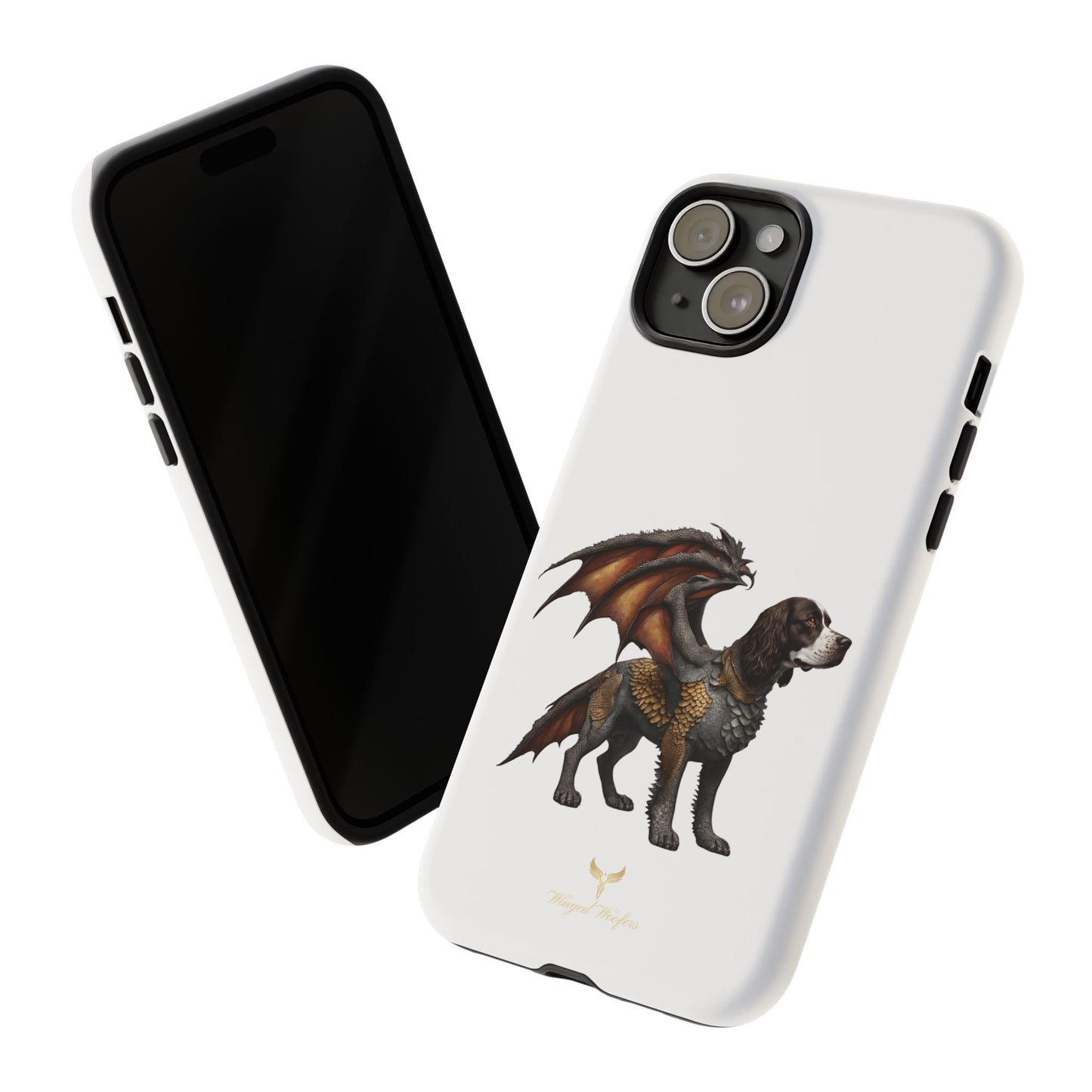 Fantasy Springer Spaniel as a Dragon Phone Case - Tough Cases for Pet Lovers