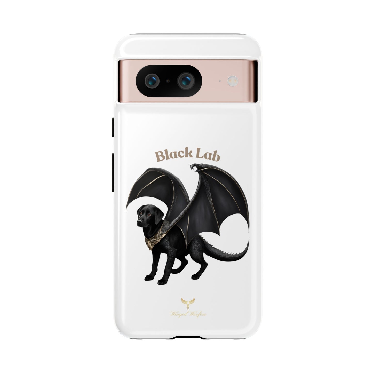 Black Labrador Dragon Case - Tough Phone Case for Pet Lovers