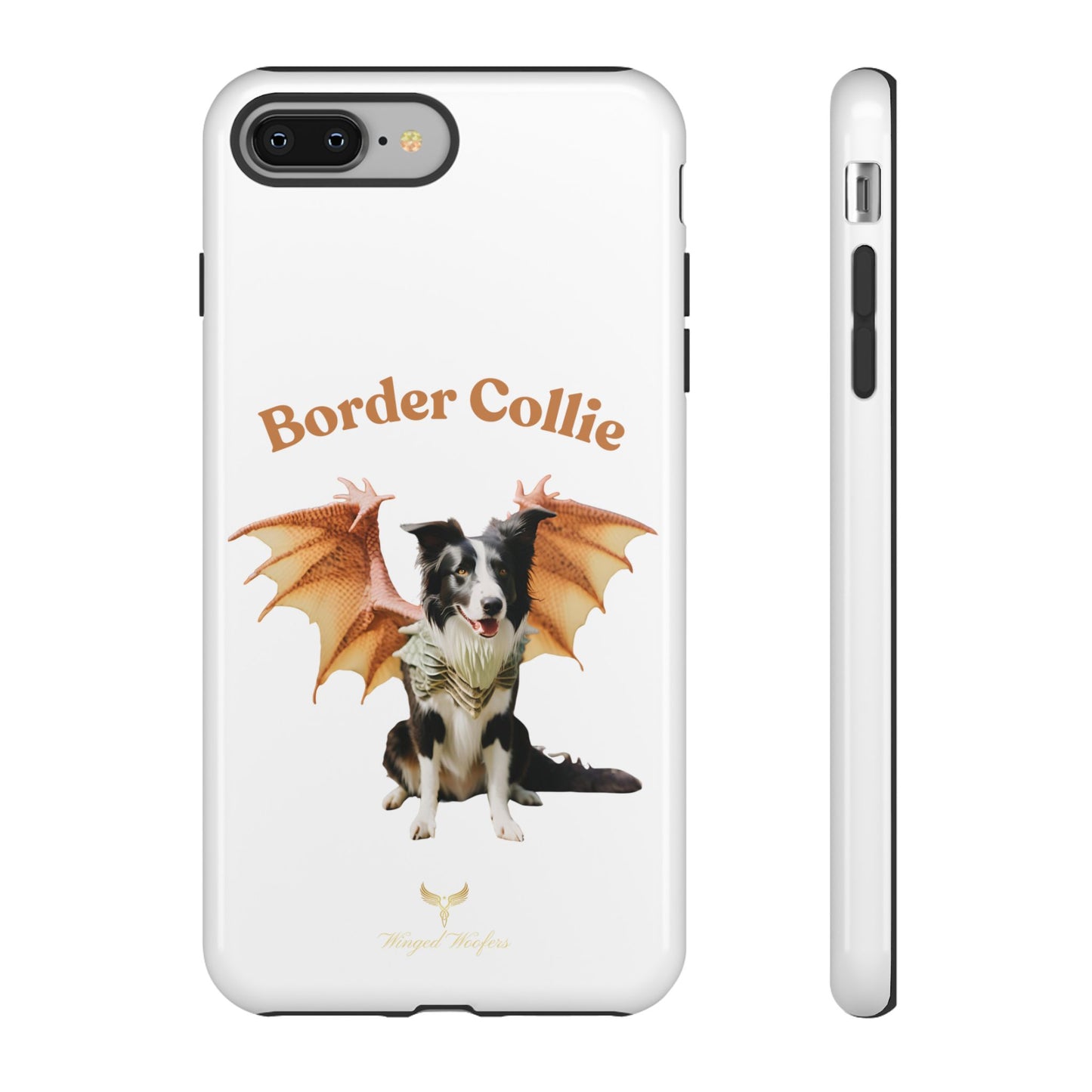 Border Collie Dragon Phone Case - Tough Cases for Dog Lovers