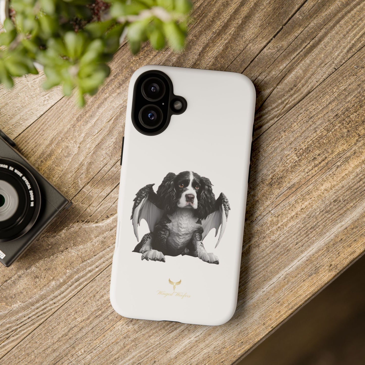 Springer Spaniel Puppy Dragon Winged Dog Phone Case - Tough Cases for Pet Lovers