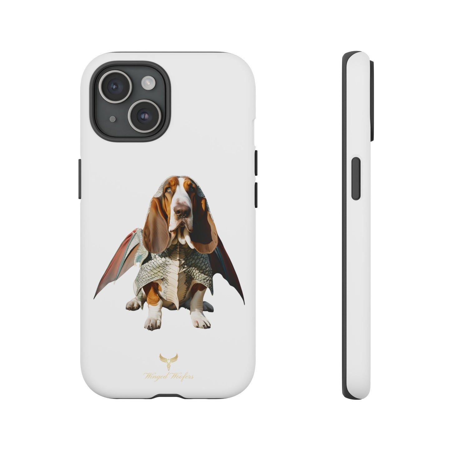 Whimsical Basset Hound Dog Phone Case - Tough Cases for Animal Lovers