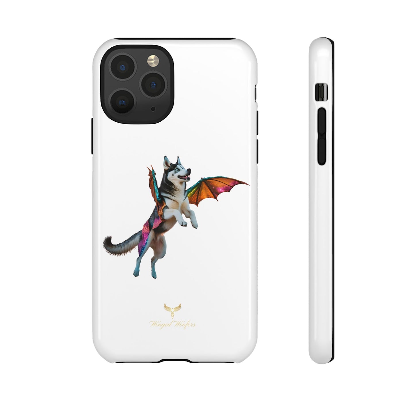 Magical Husky Pet Phone Case - Winged Dog Design | Tough Cases | Unique Animal Lover Gift