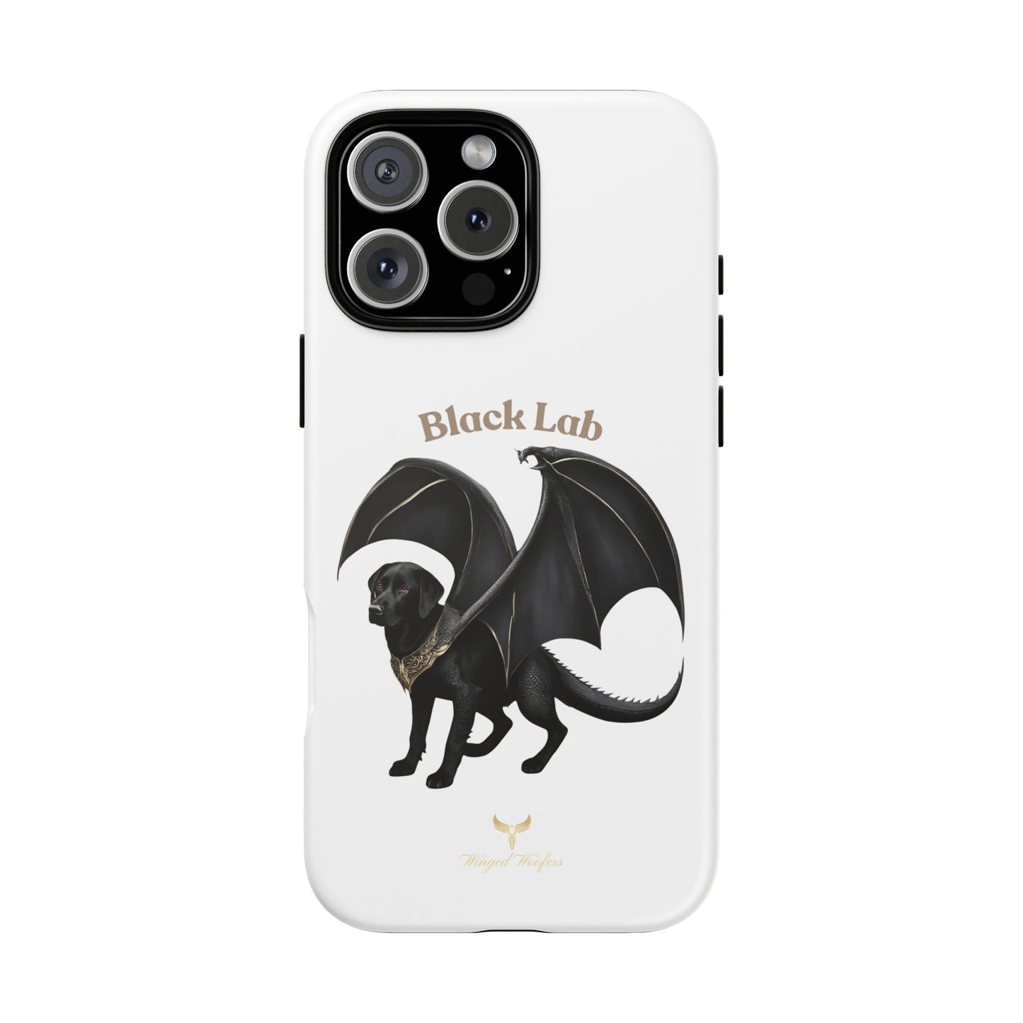 Black Labrador Dragon Case - Tough Phone Case for Pet Lovers