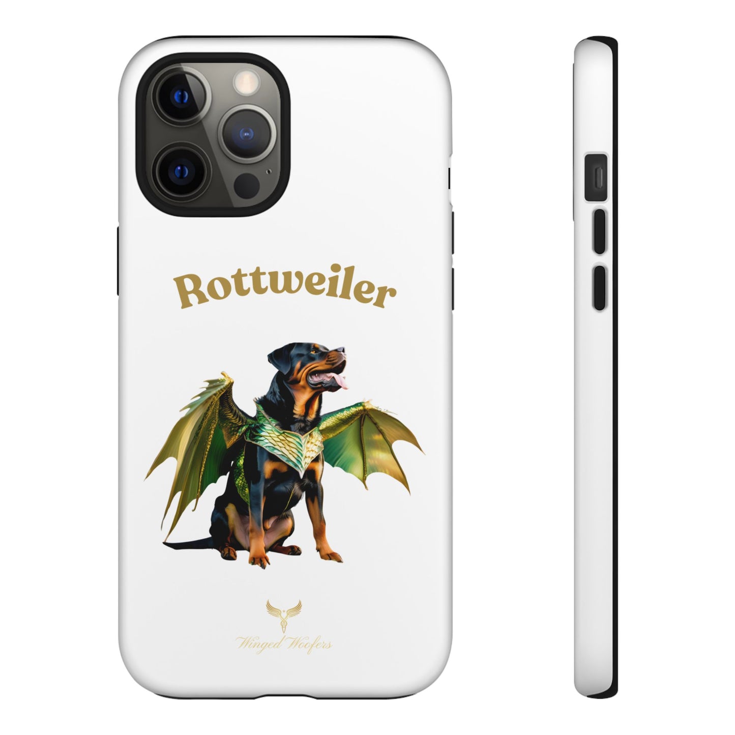 Rottweiler Dragon Wings Phone Case - Tough Cases for Dog Lovers