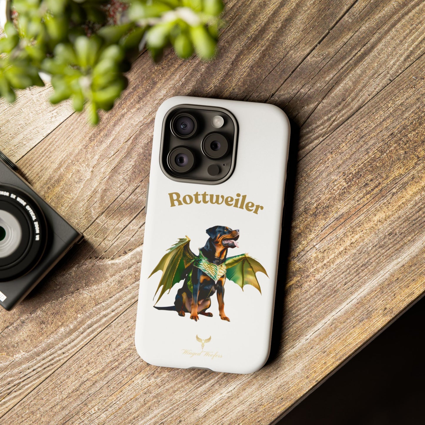 Rottweiler Dragon Wings Phone Case - Tough Cases for Dog Lovers