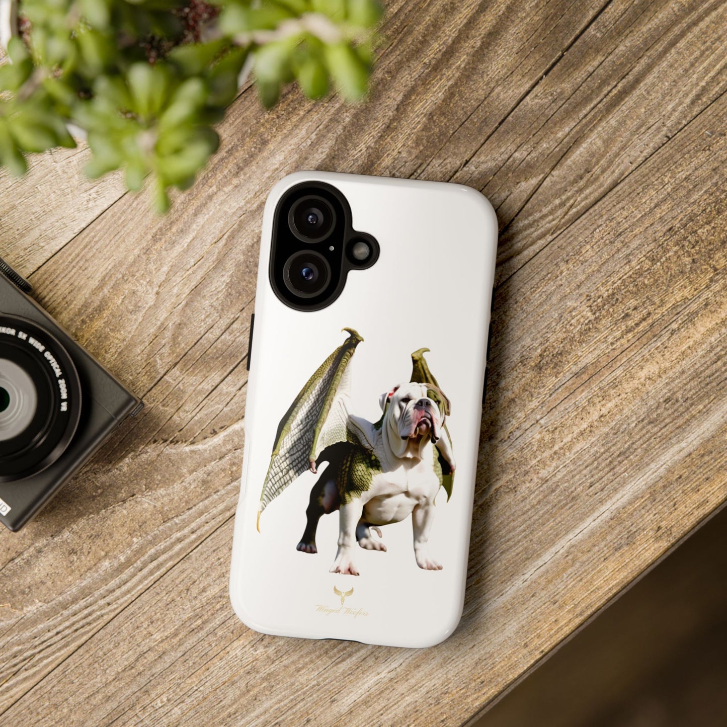 English Bulldog Dragon Phone Case - Tough & Unique Design