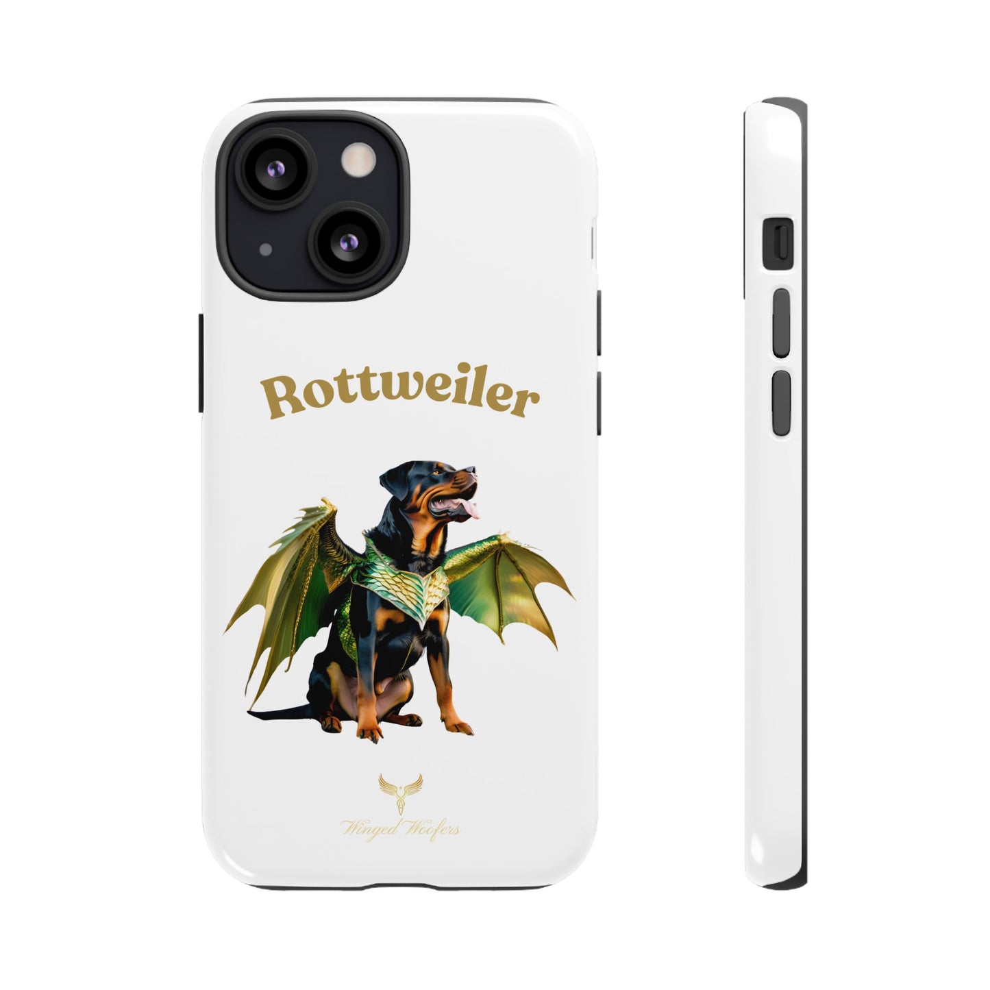 Rottweiler Dragon Wings Phone Case - Tough Cases for Dog Lovers