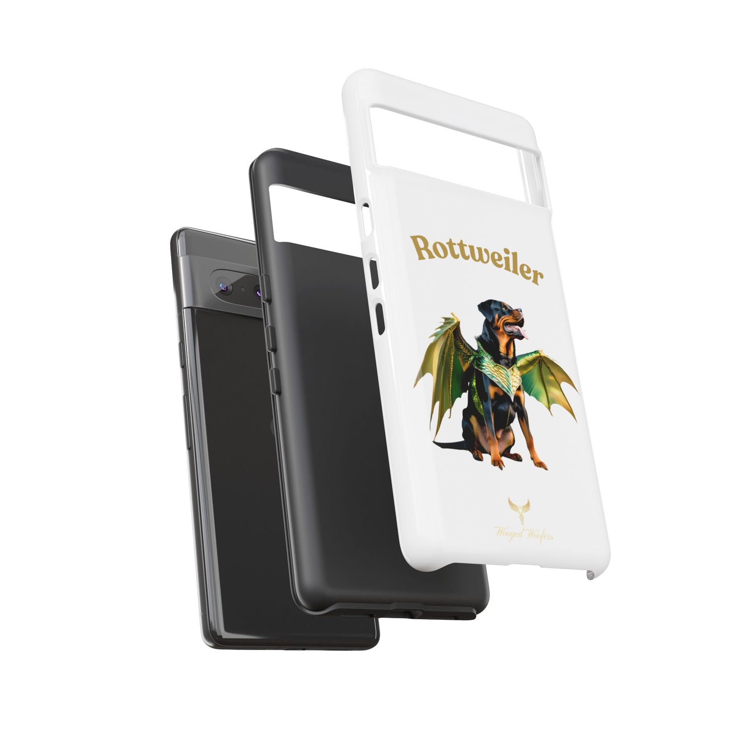 Rottweiler Dragon Wings Phone Case - Tough Cases for Dog Lovers