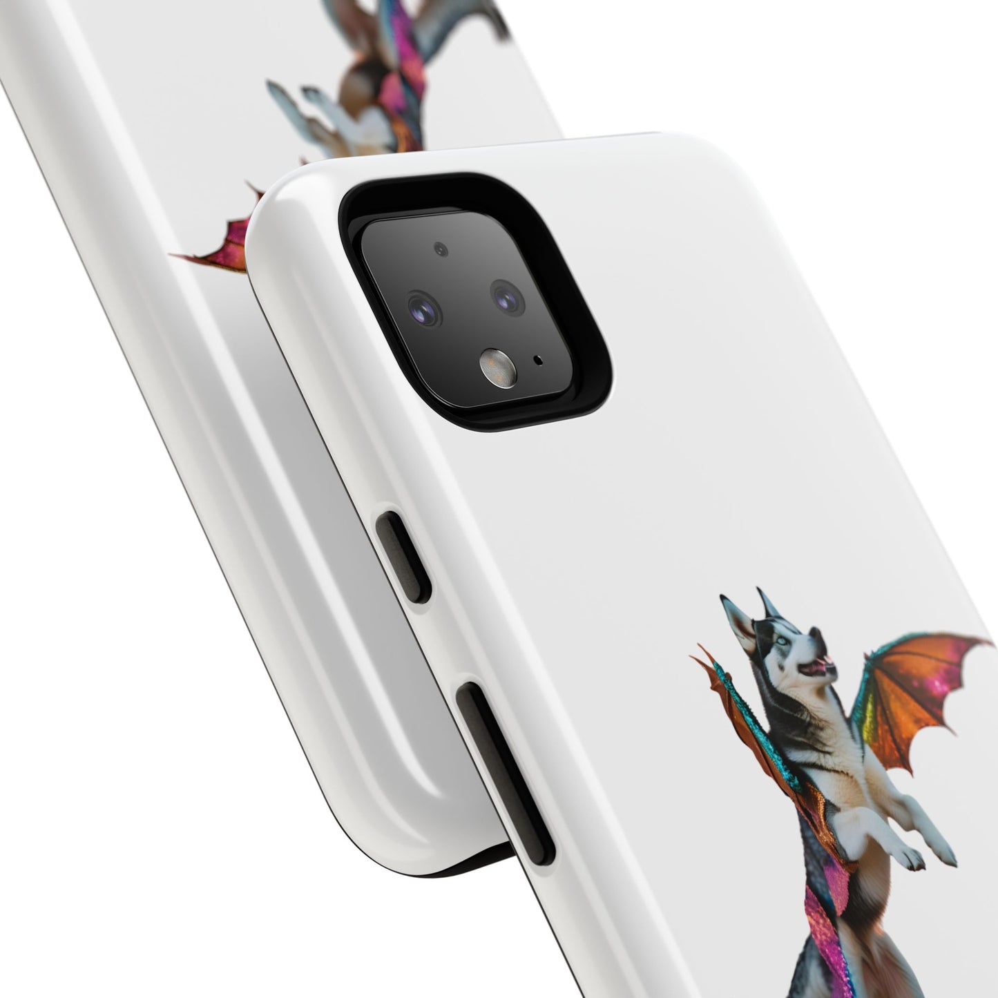 Magical Husky Pet Phone Case - Winged Dog Design | Tough Cases | Unique Animal Lover Gift