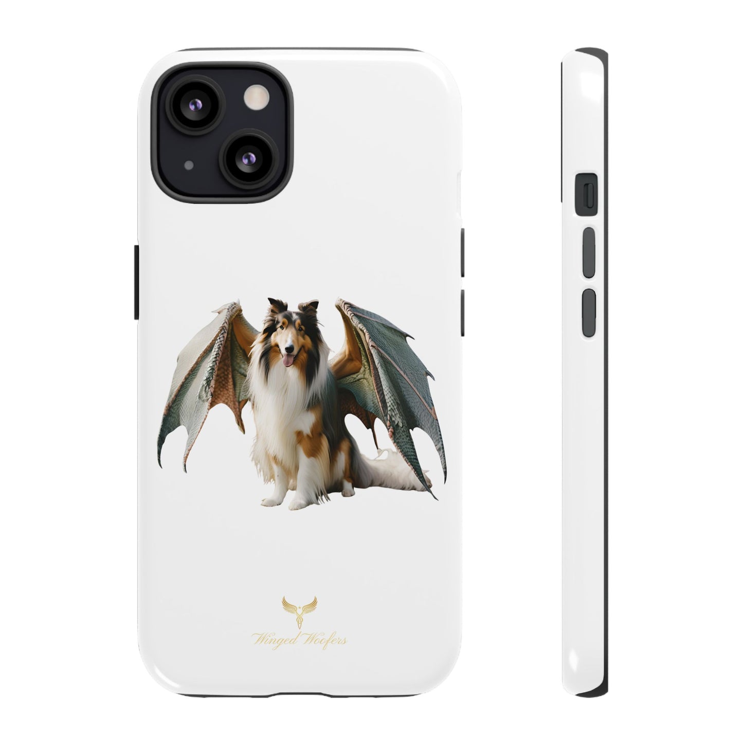 Majestic Dragon Wing Rough Collie Dog Phone Case - Tough Cases for Pet Lovers