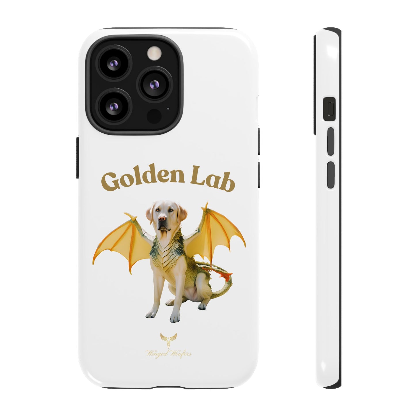 Golden Lab Dragon Phone Case - Tough Protection with a Fun Twist