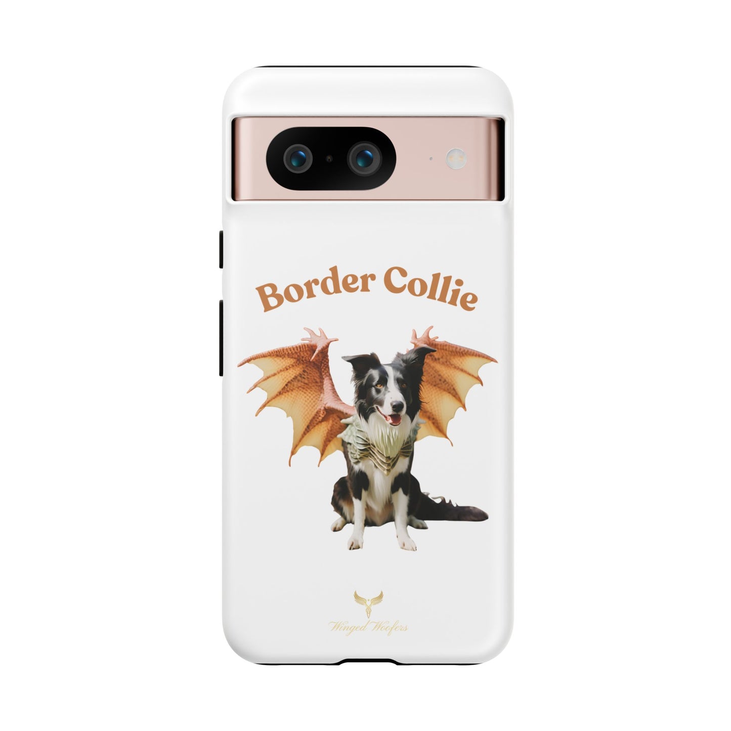 Border Collie Dragon Phone Case - Tough Cases for Dog Lovers