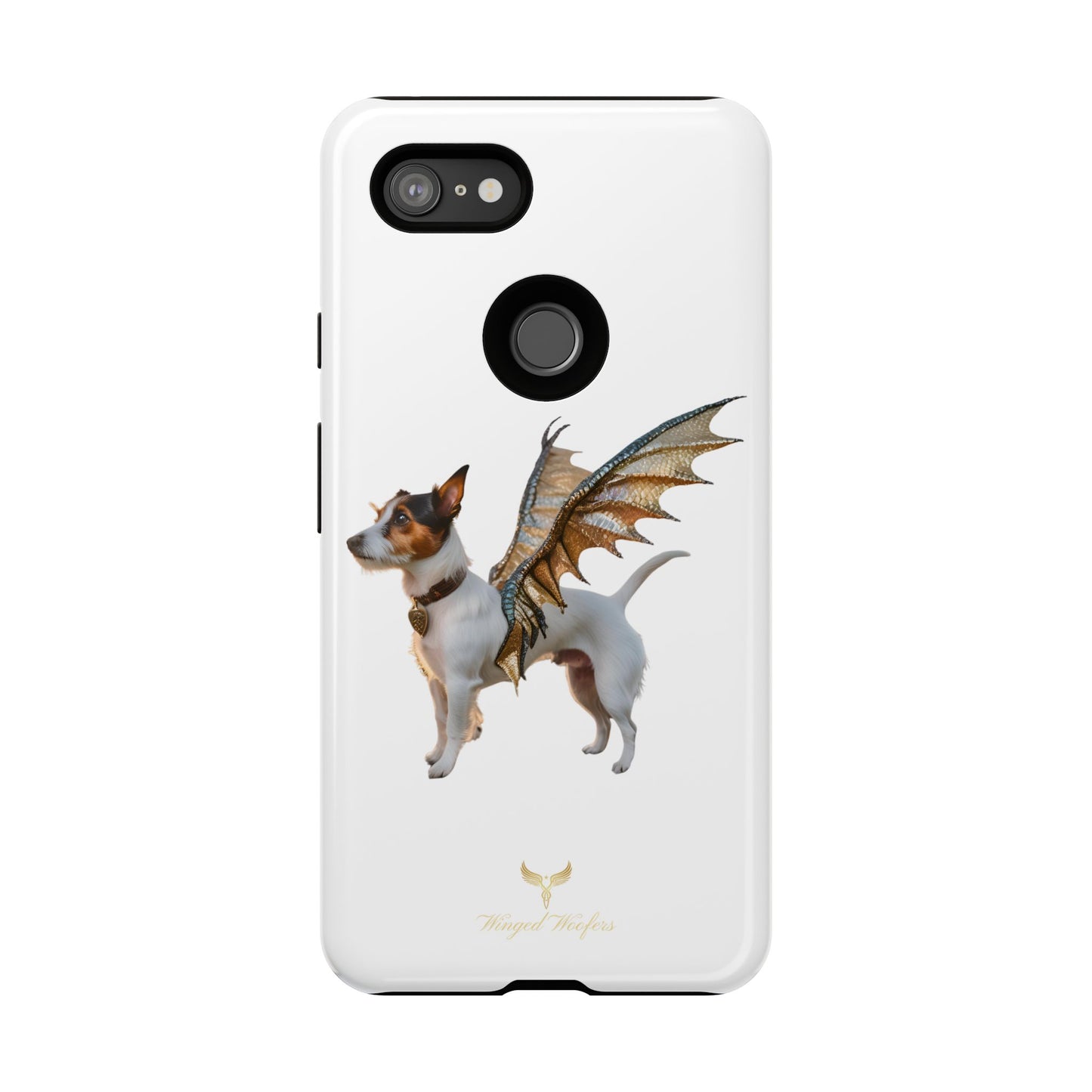 Fantasy Pet Phone Case - Tough Cases with Winged Jack Russell Dog Design