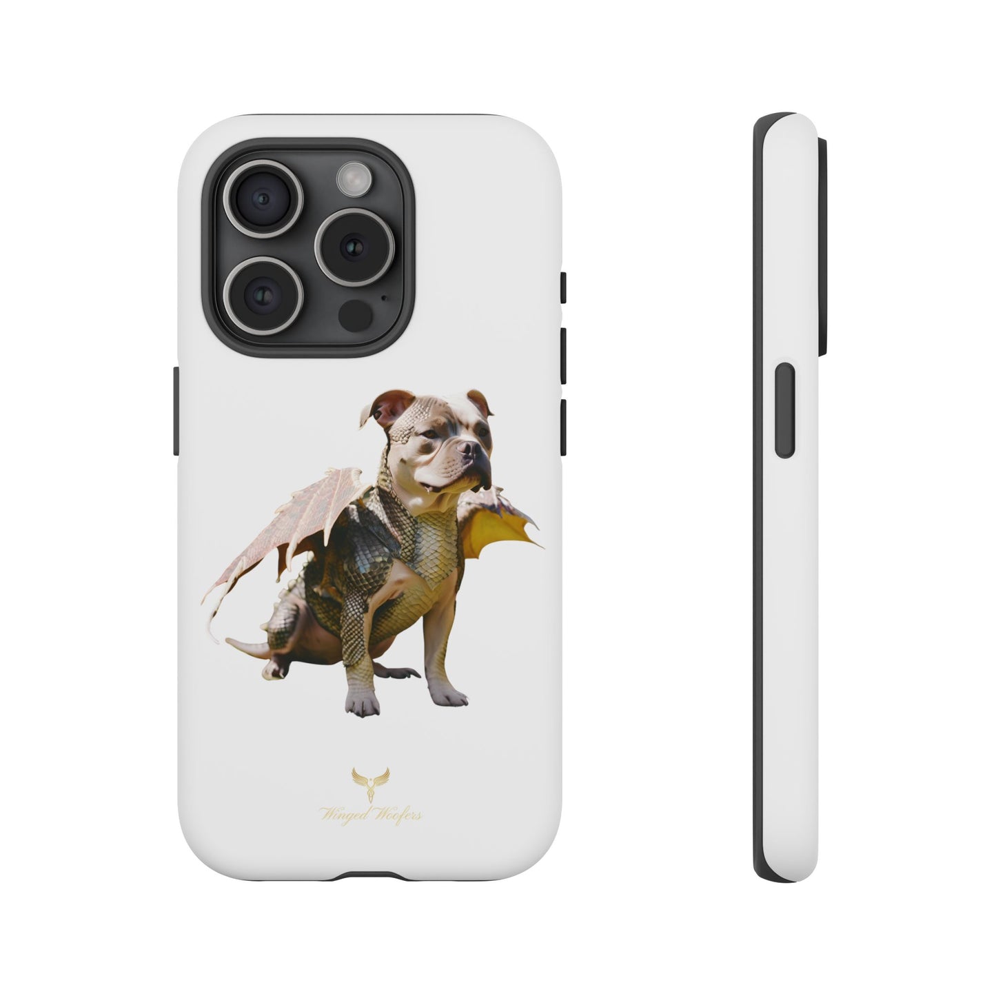 Staffordshire Bulldog Dragon Tough Phone Case - Unique Animal Design for Pet Lovers