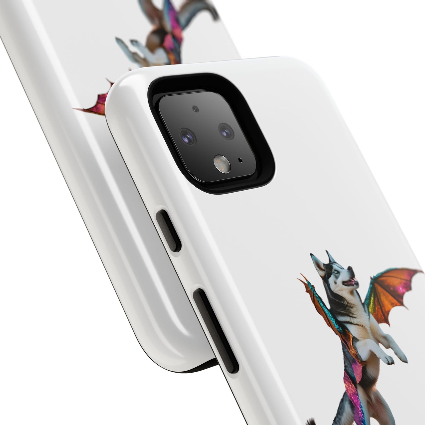 Magical Husky Pet Phone Case - Winged Dog Design | Tough Cases | Unique Animal Lover Gift