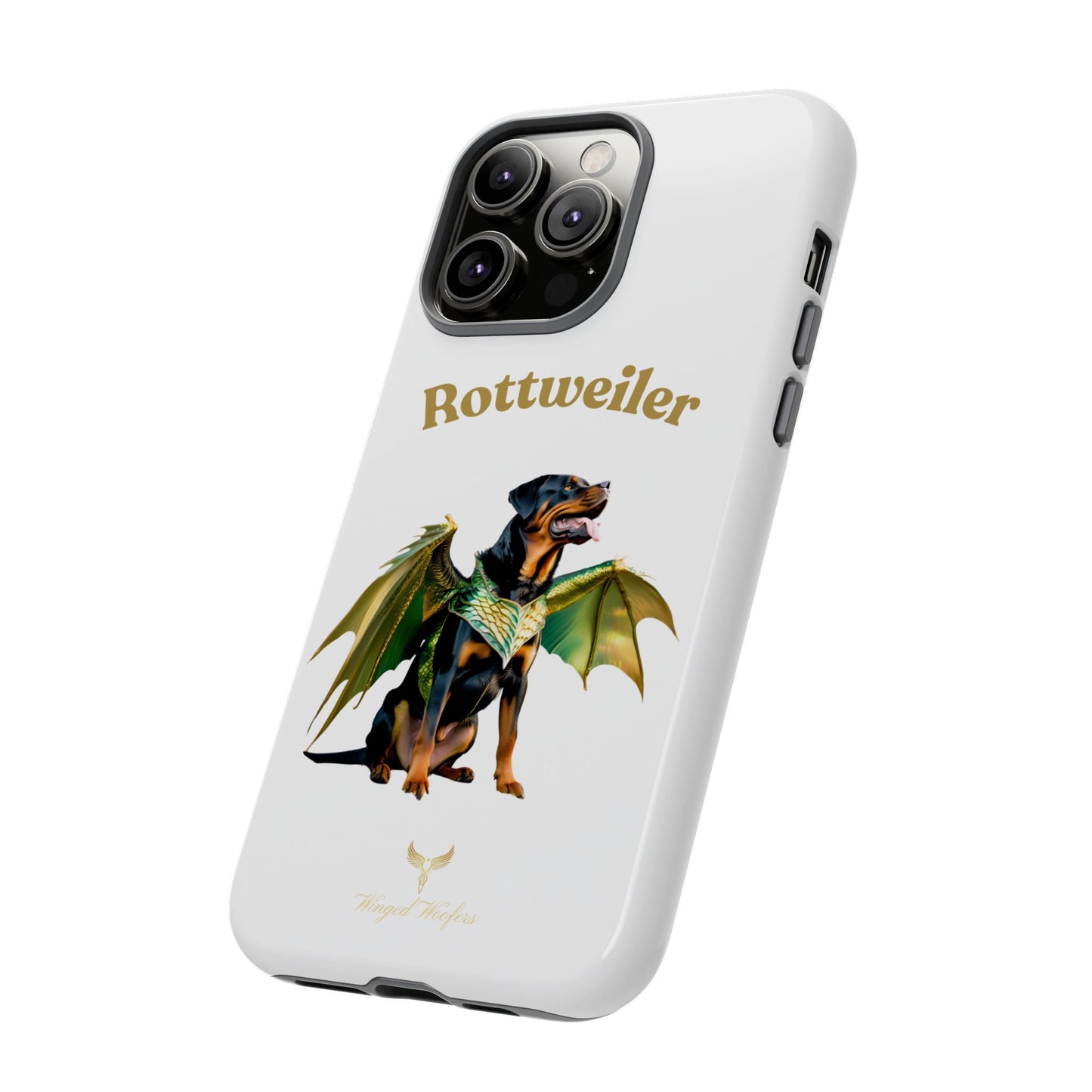 Rottweiler Dragon Wings Phone Case - Tough Cases for Dog Lovers