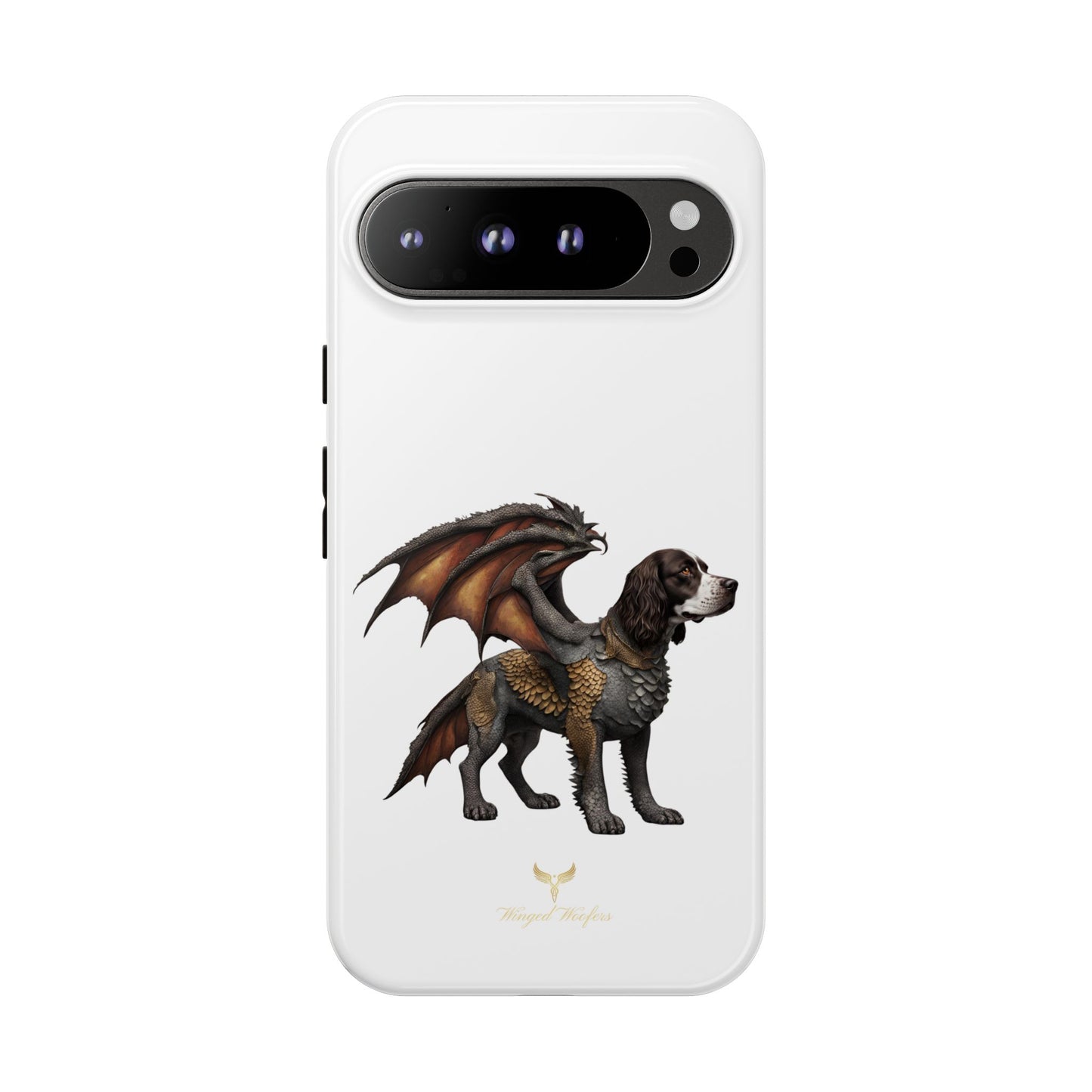 Fantasy Springer Spaniel as a Dragon Phone Case - Tough Cases for Pet Lovers