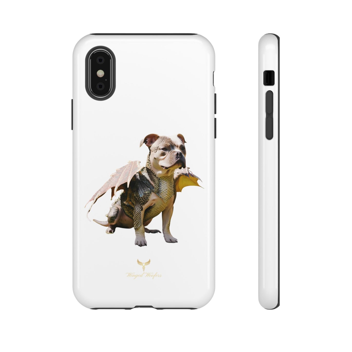 Staffordshire Bulldog Dragon Tough Phone Case - Unique Animal Design for Pet Lovers