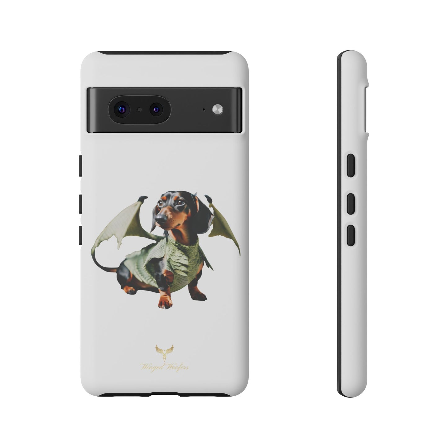 Whimsical Dragon Dog Phone Case - Tough Cases for Pet Lovers