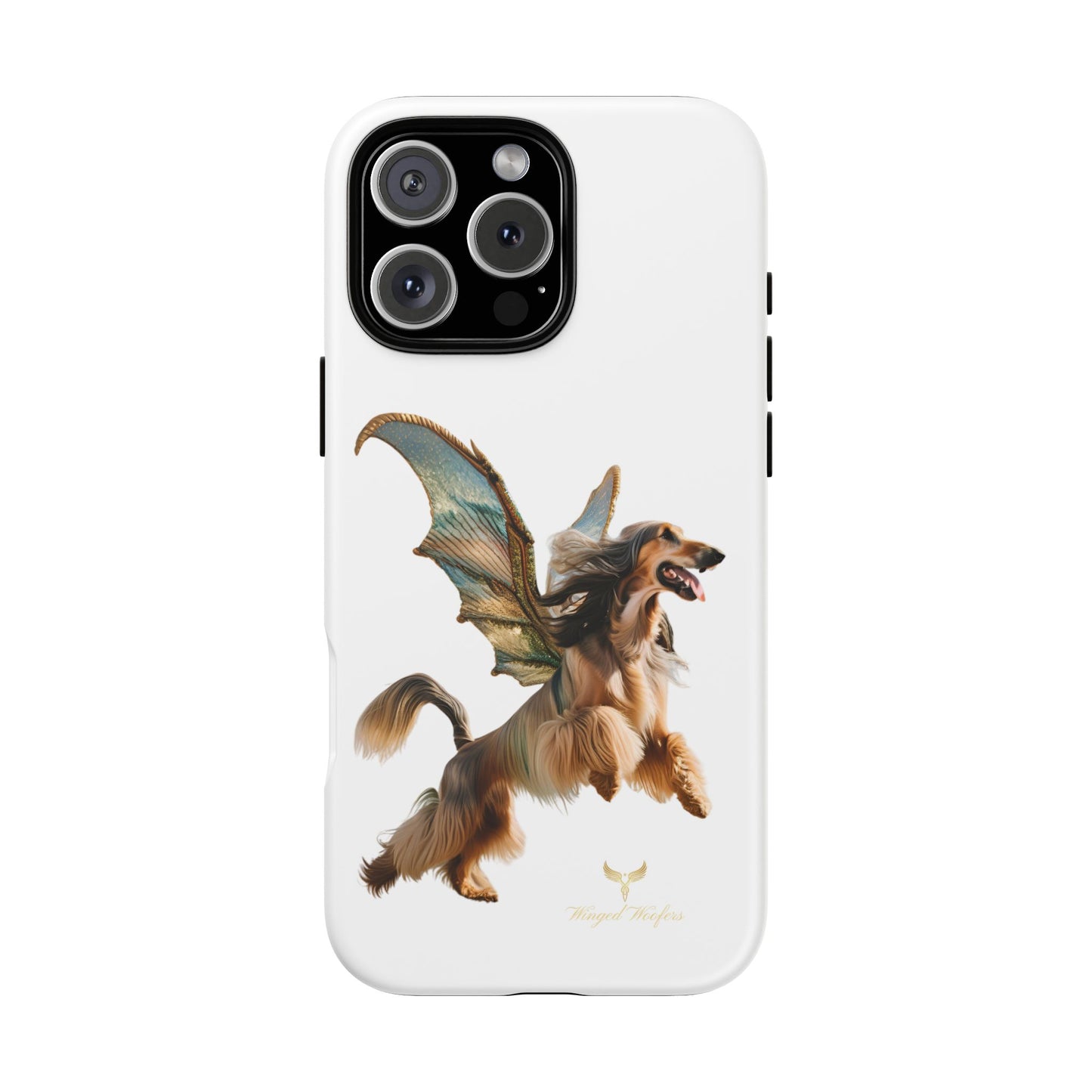 Magical Afghan Hound Dog Phone Case - Tough Cases with Winged Design