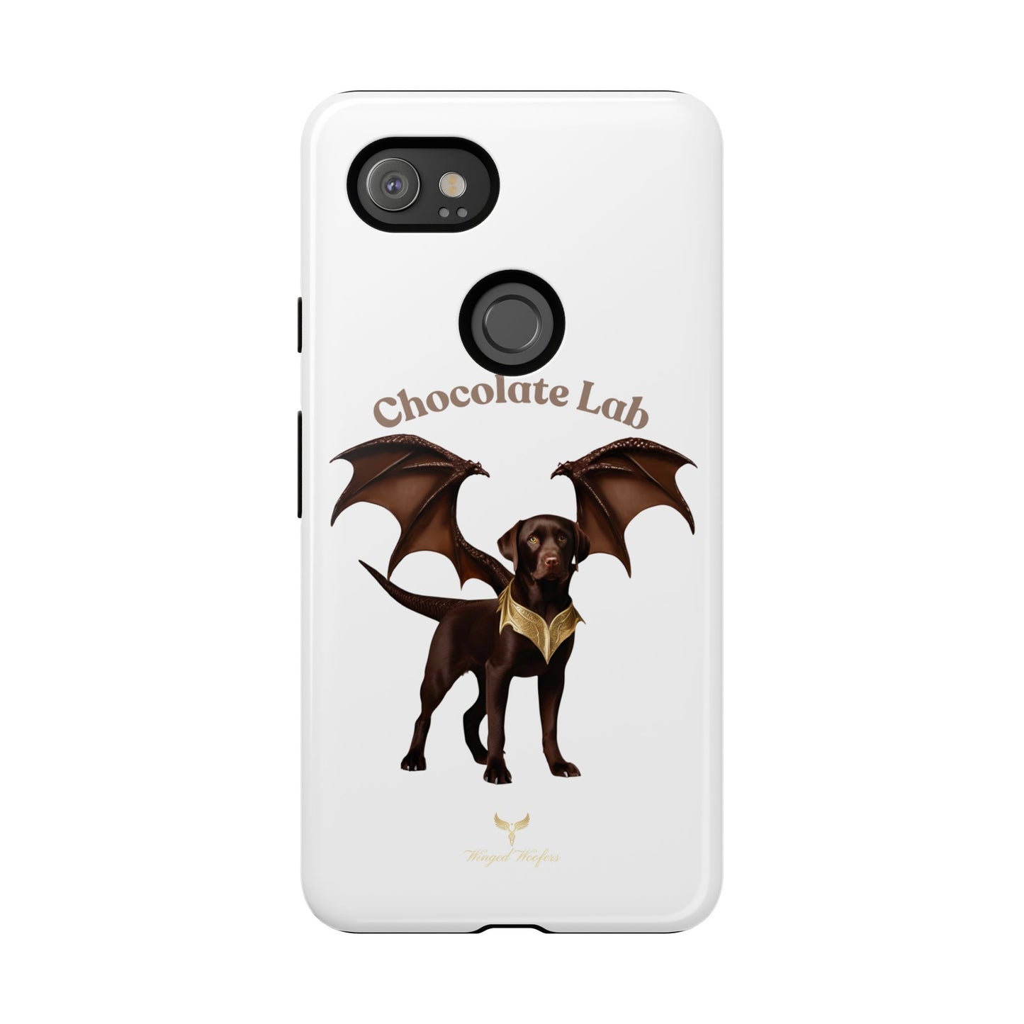 Chocolate Lab Dragon Phone Case - Tough & Stylish for Dog Lovers