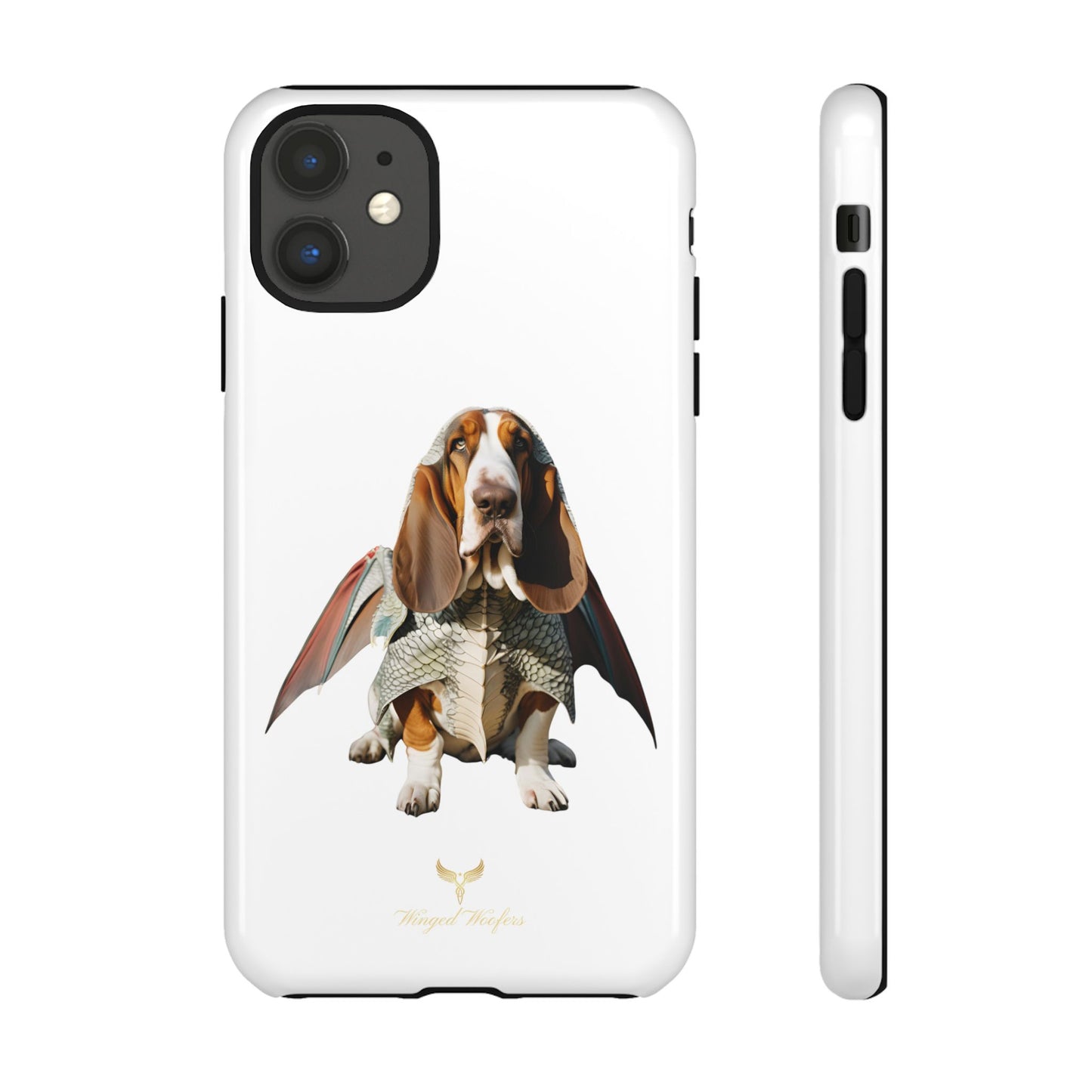 Whimsical Basset Hound Dog Phone Case - Tough Cases for Animal Lovers