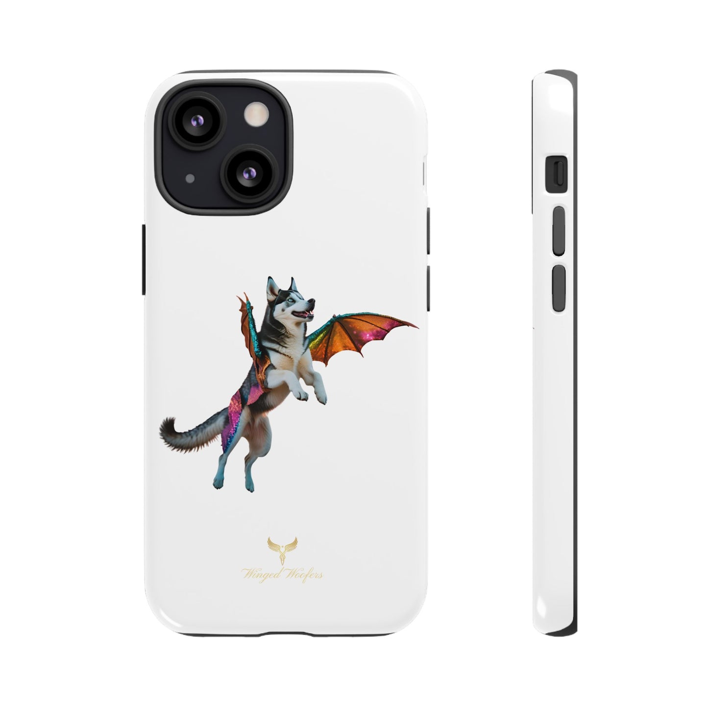 Magical Husky Pet Phone Case - Winged Dog Design | Tough Cases | Unique Animal Lover Gift