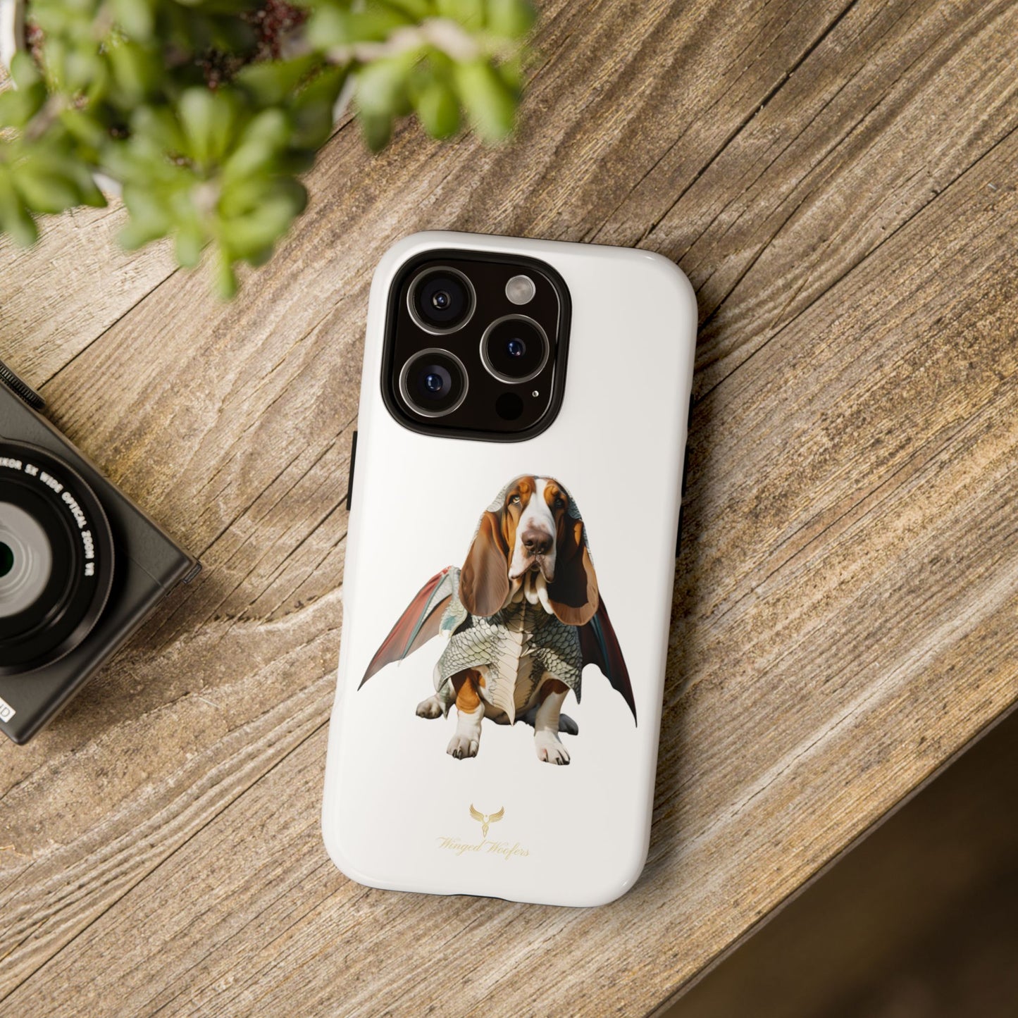 Whimsical Basset Hound Dog Phone Case - Tough Cases for Animal Lovers