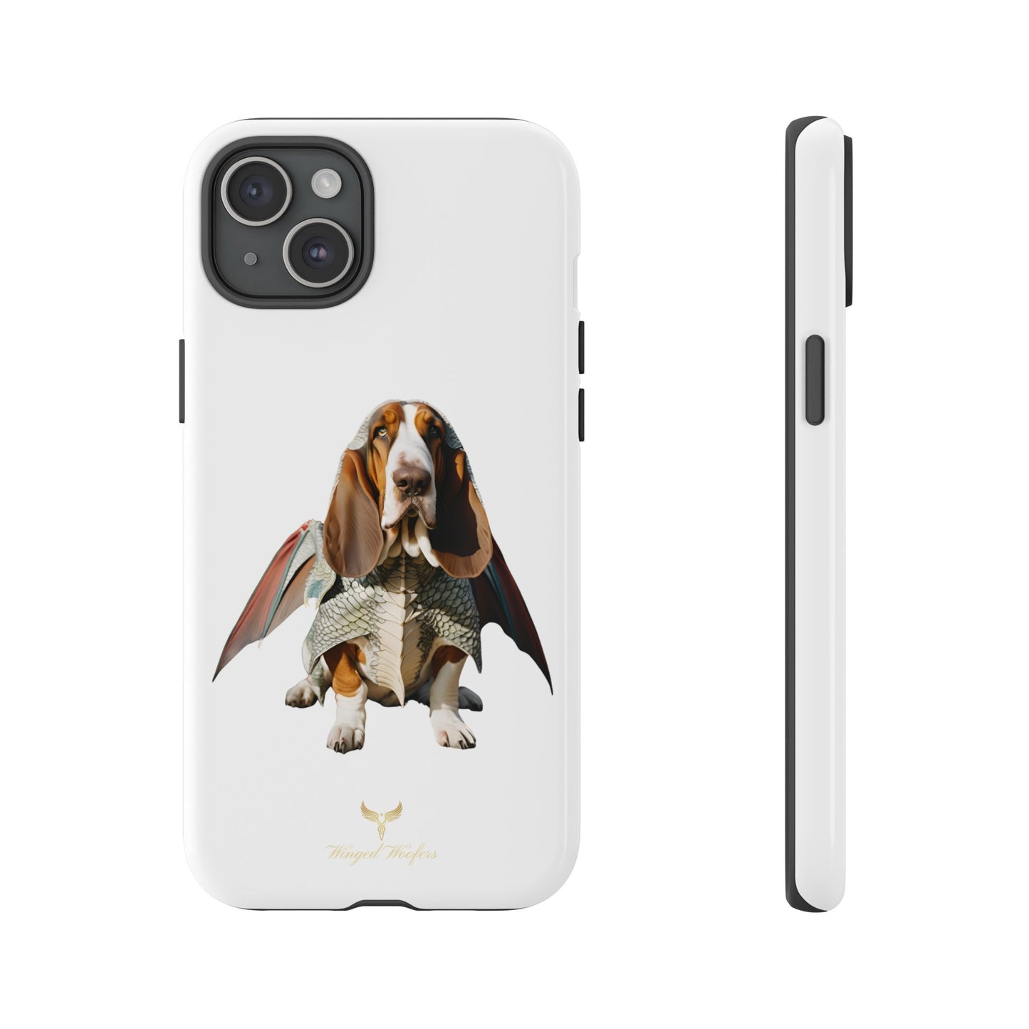 Whimsical Basset Hound Dog Phone Case - Tough Cases for Animal Lovers