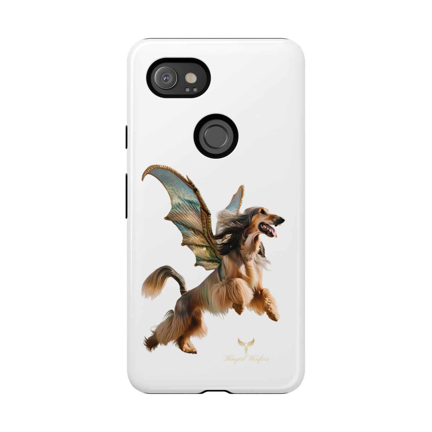 Magical Afghan Hound Dog Phone Case - Tough Cases with Winged Design