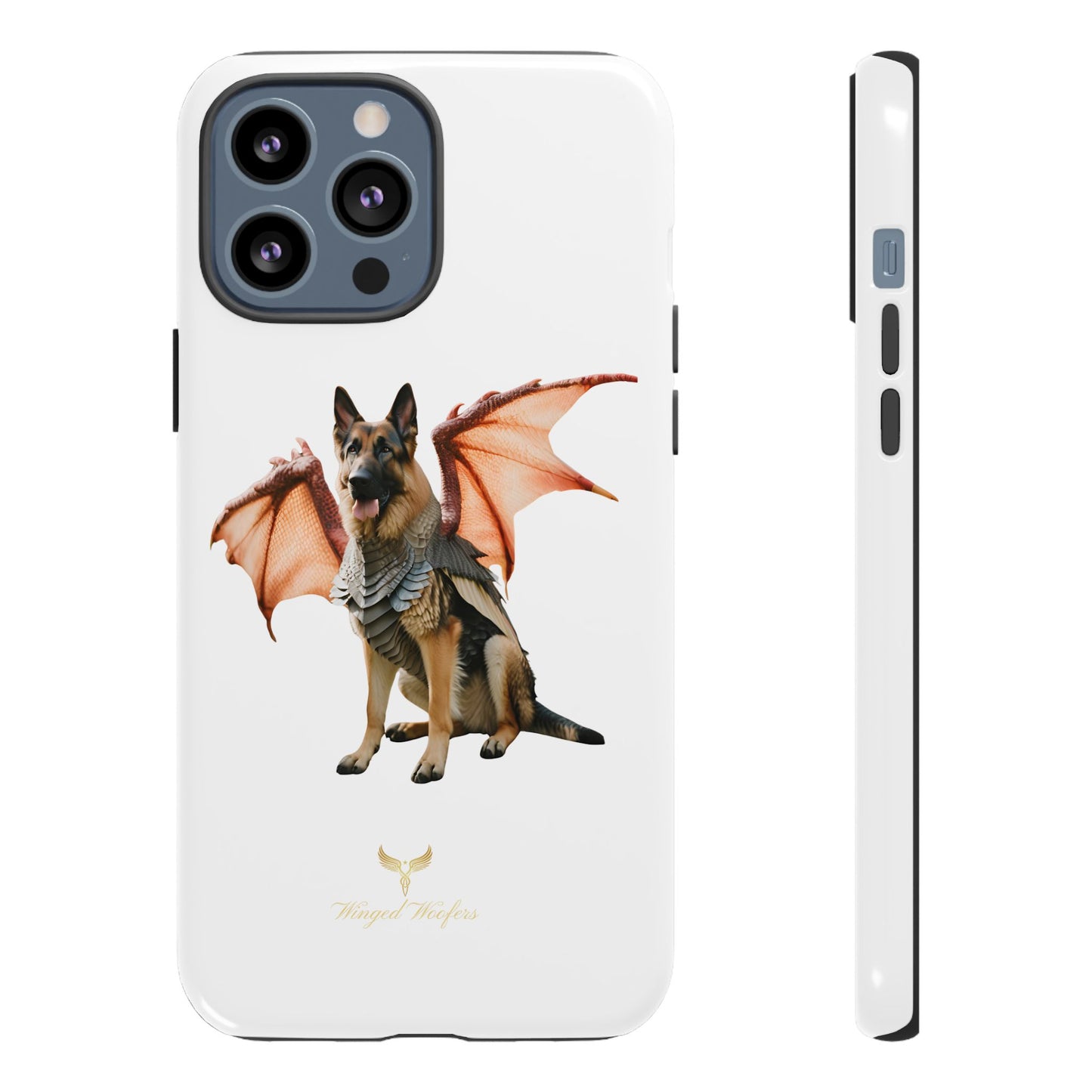 Mythical German Shepherd with Wings Dog iPhone Case | Tough Cases for Pet Lovers