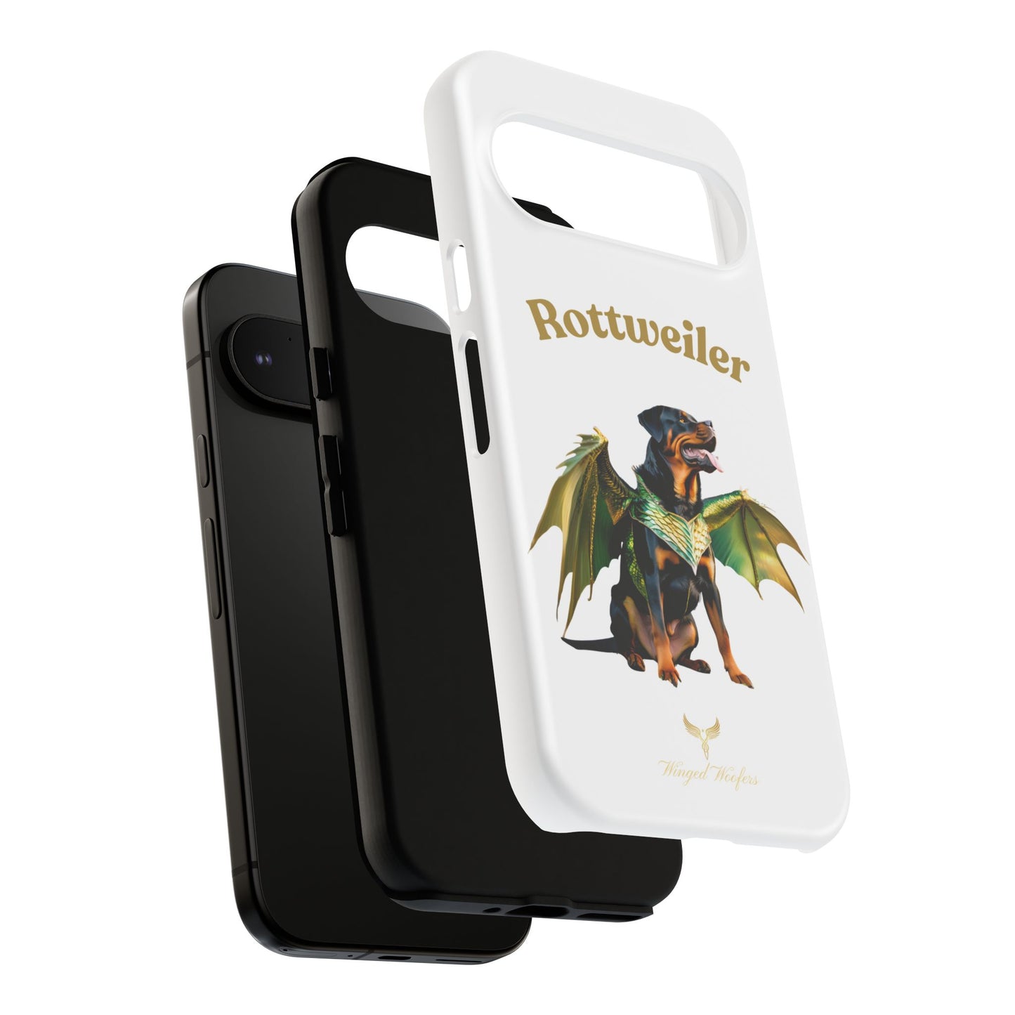 Rottweiler Dragon Wings Phone Case - Tough Cases for Dog Lovers