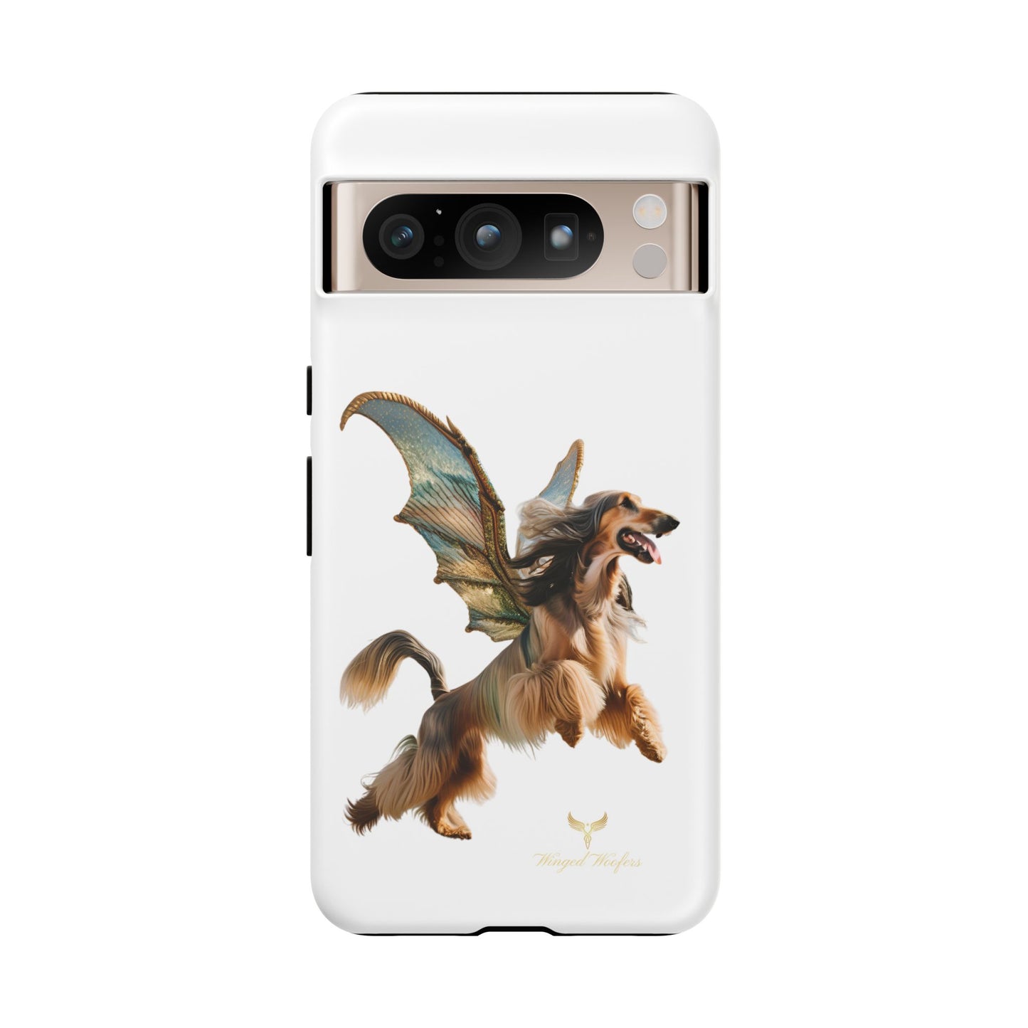 Magical Afghan Hound Dog Phone Case - Tough Cases with Winged Design