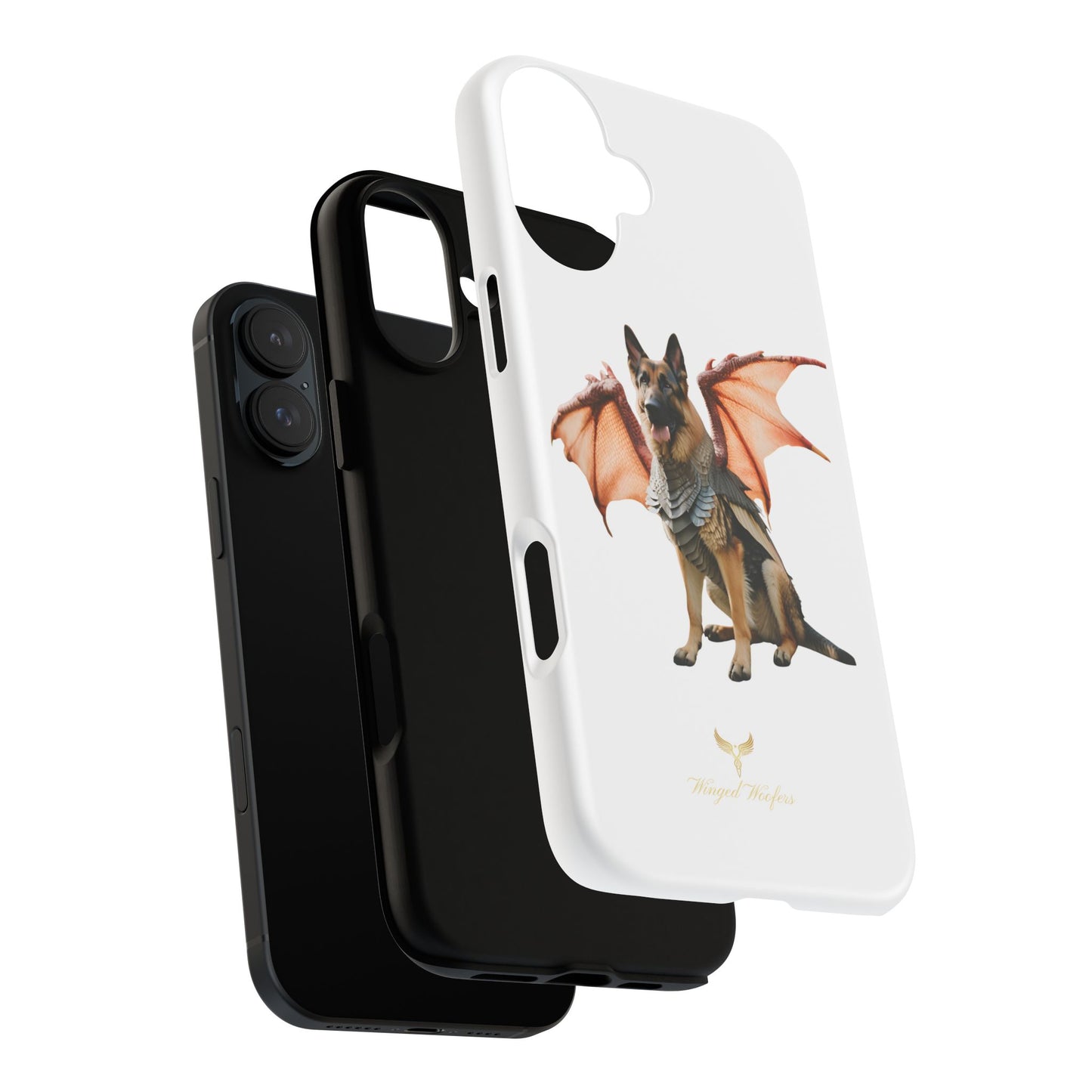 Mythical German Shepherd with Wings Dog iPhone Case | Tough Cases for Pet Lovers