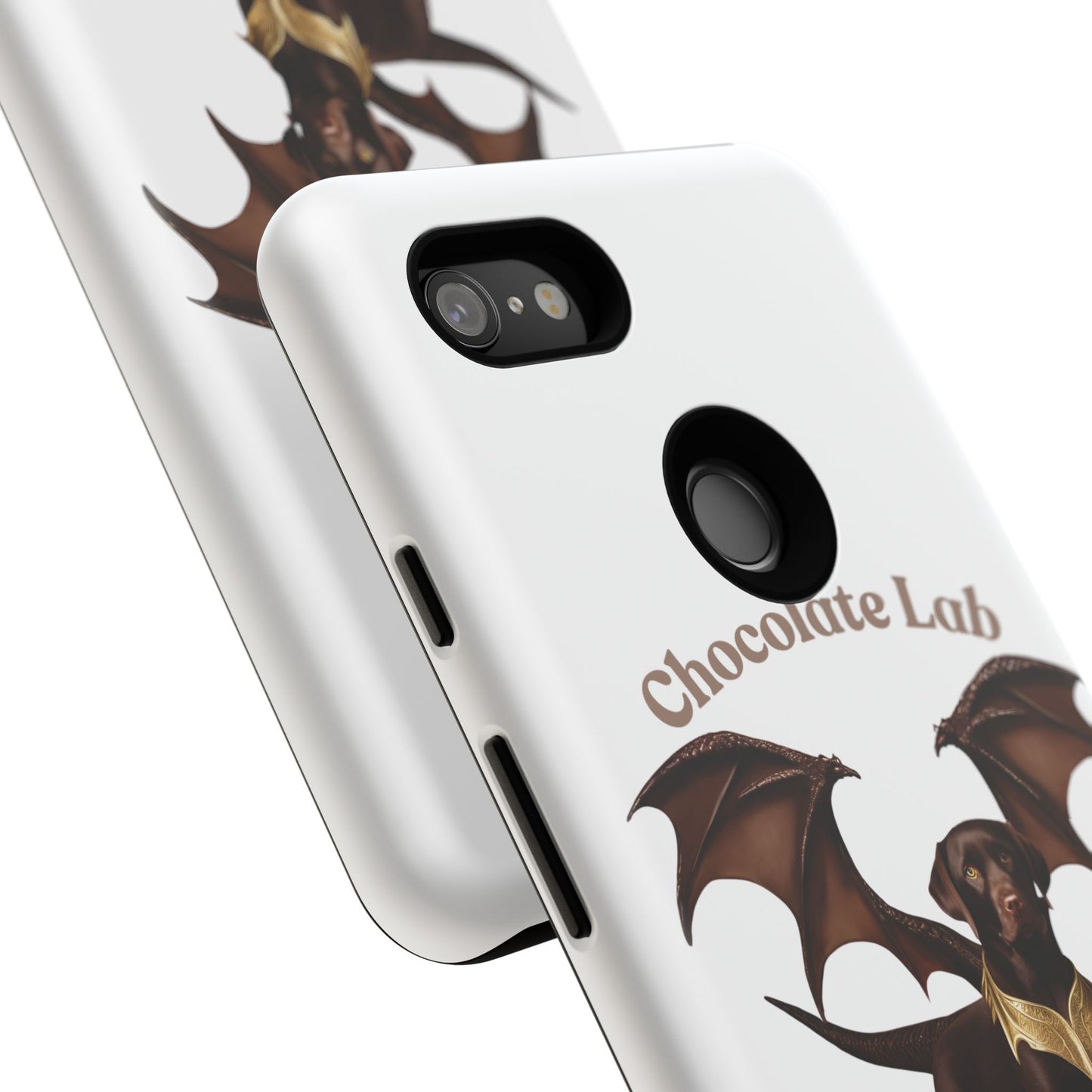 Chocolate Lab Dragon Phone Case - Tough & Stylish for Dog Lovers